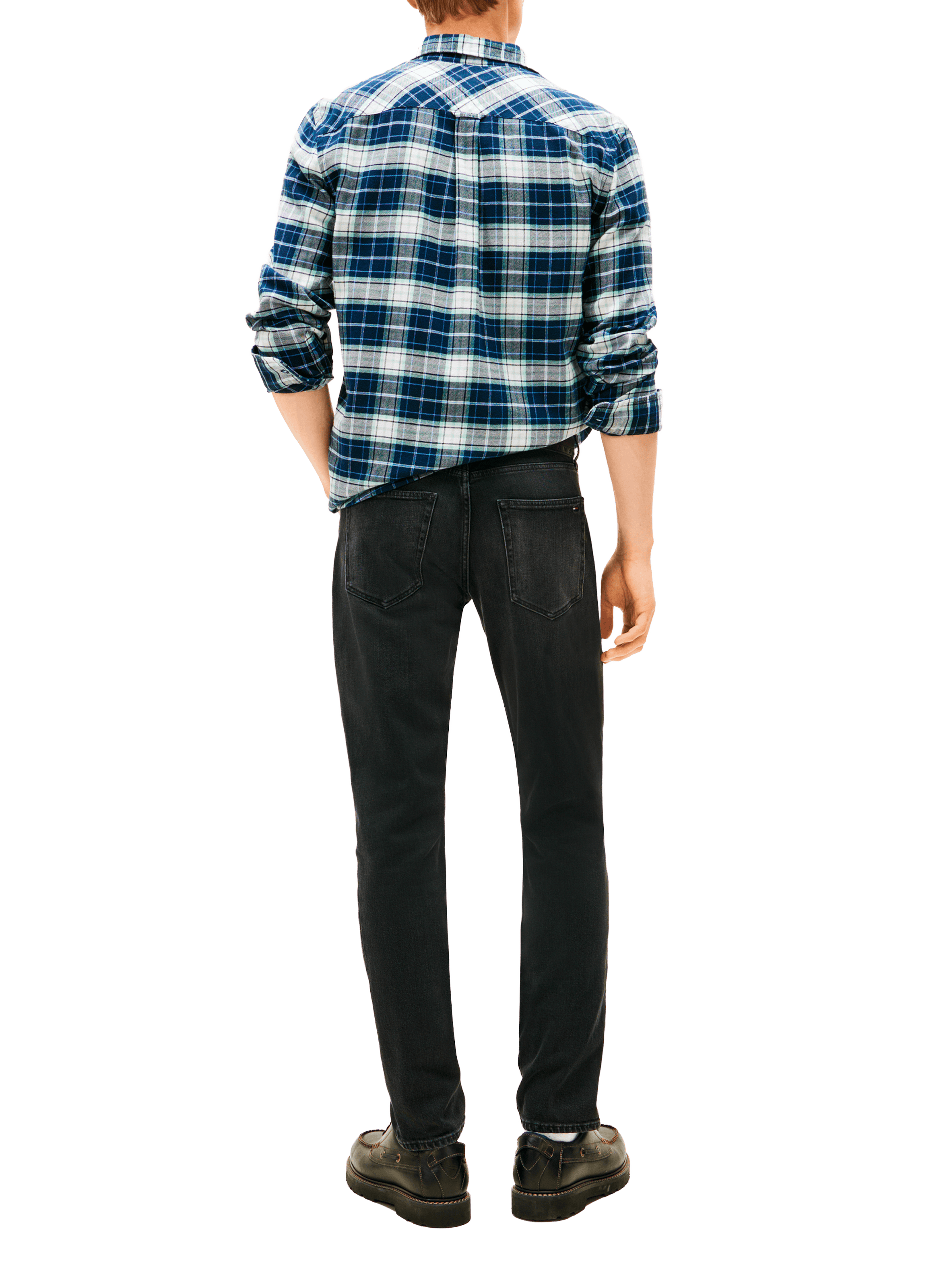 Jean slim en coton TOMMY HILFIGER Noir