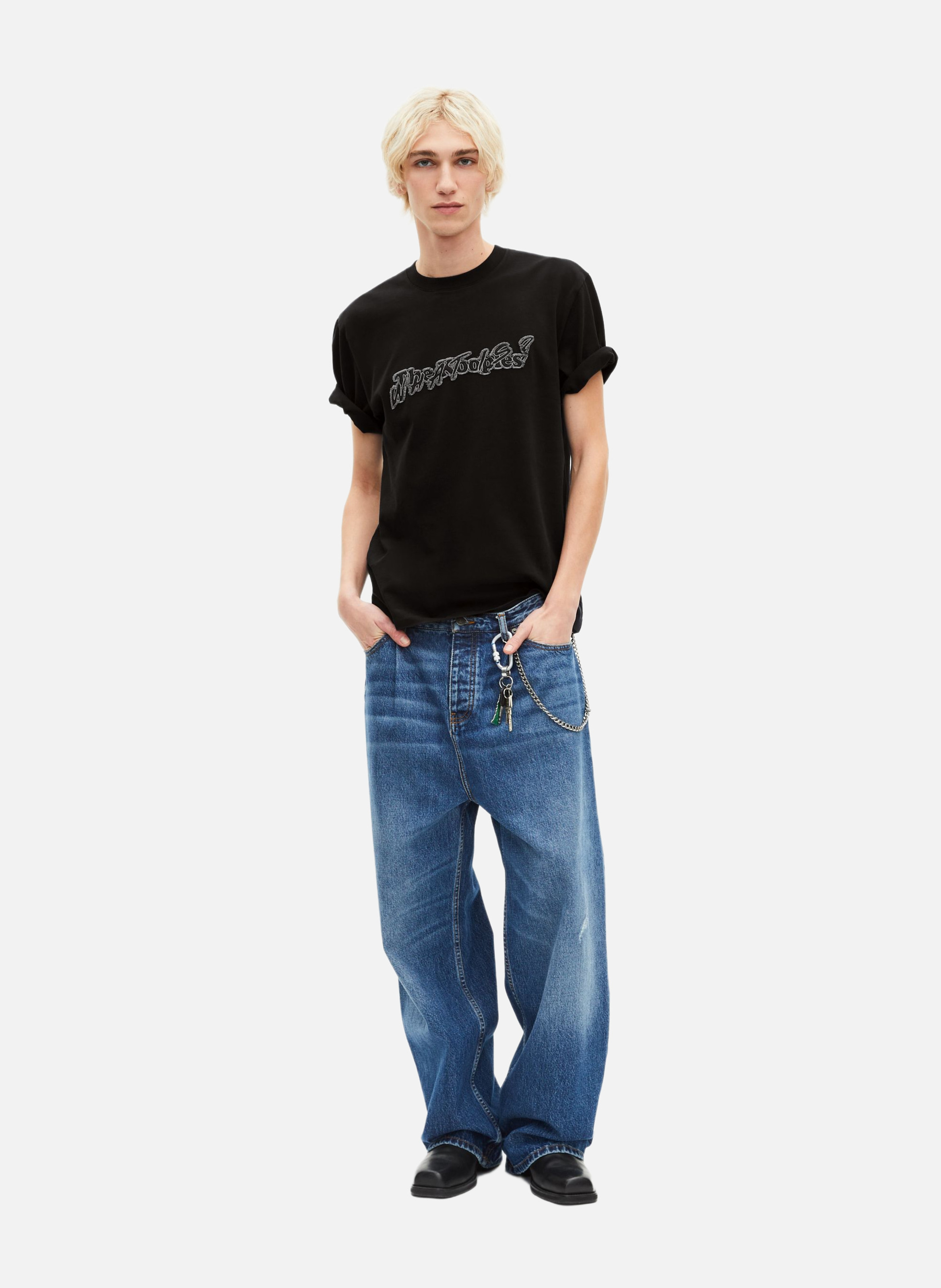 T-shirt what is denim THE KOOPLES Noir