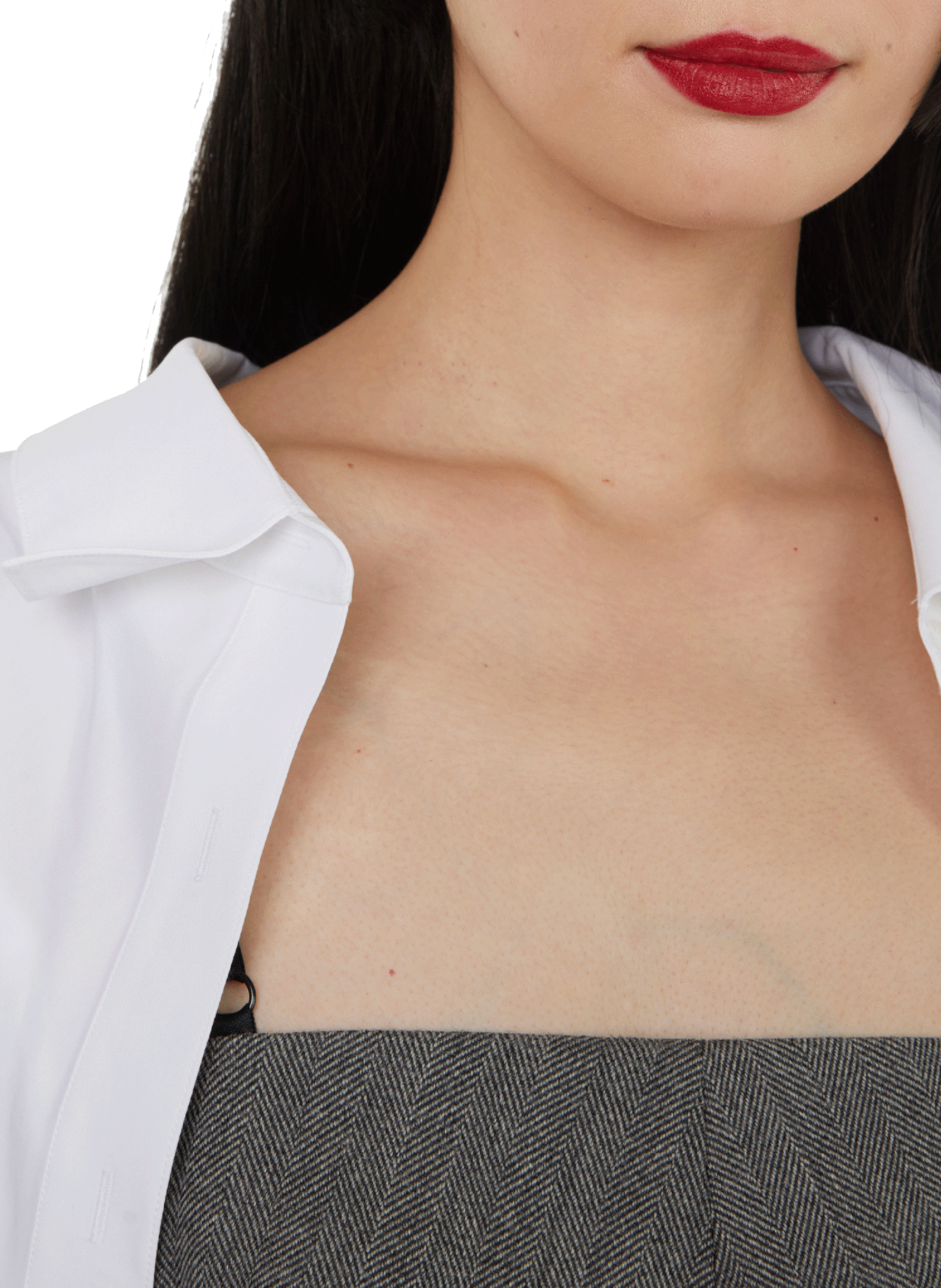 Robe courte en laine avec chemise  ALEXANDER WANG Gris