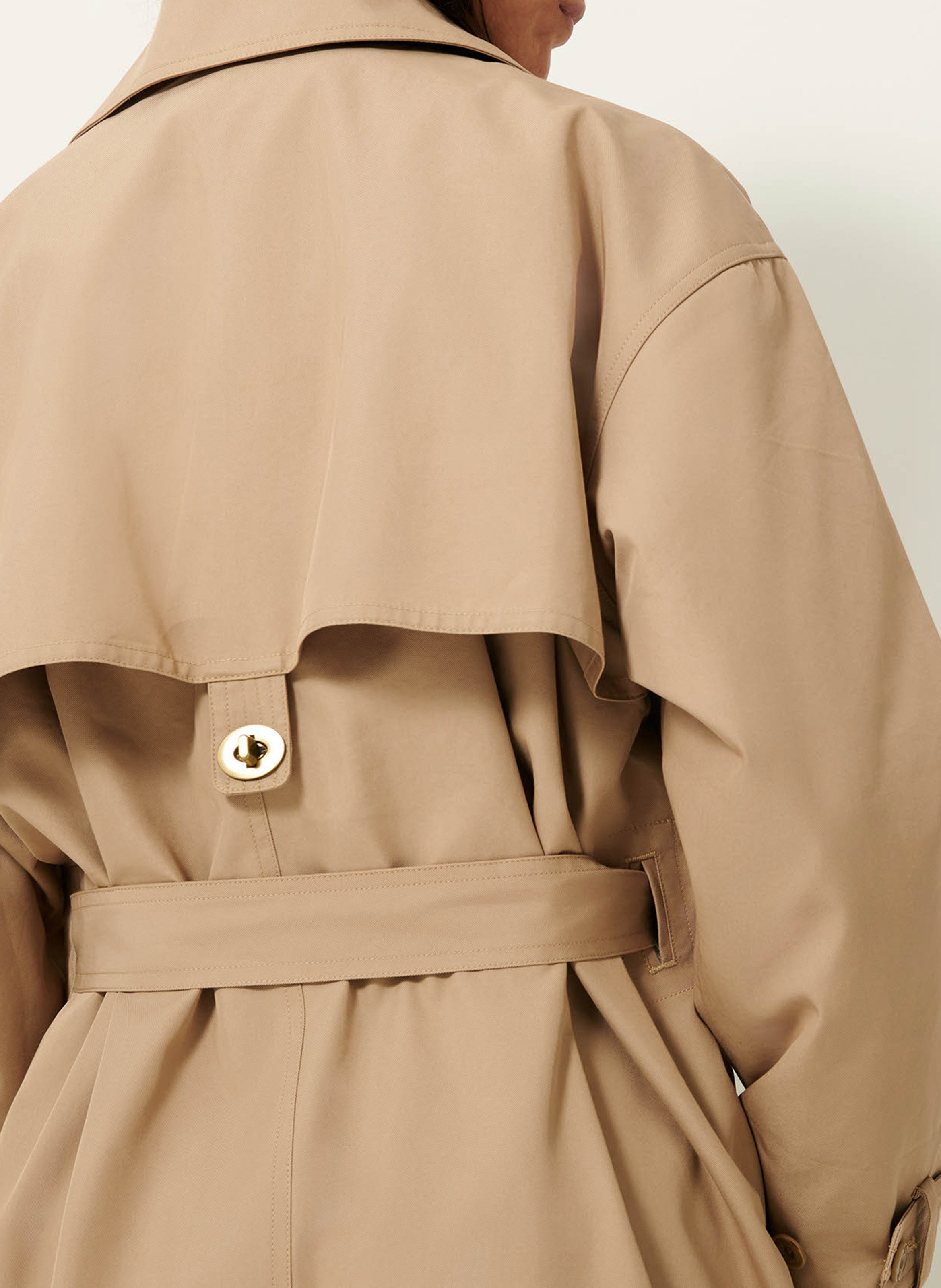 Trench long en coton mélangé trenchliss SESSUN Beige