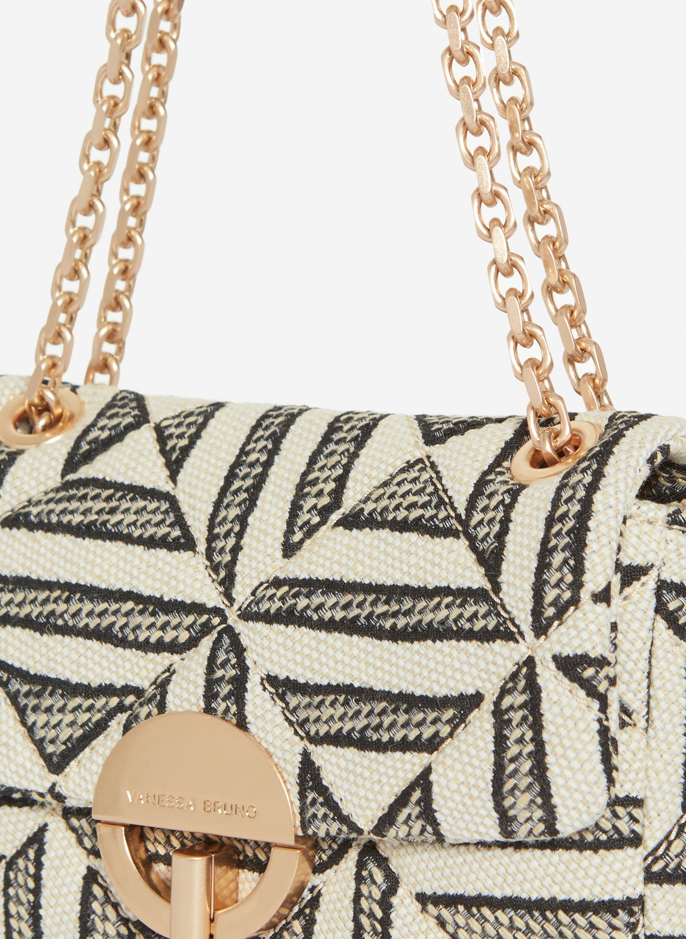 Petit sac moon en coton mélangé VANESSA BRUNO Noir