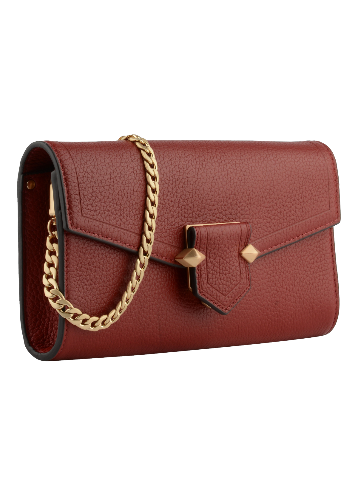 Sèvres | Pochette en cuir de vachette POURCHET Rouge