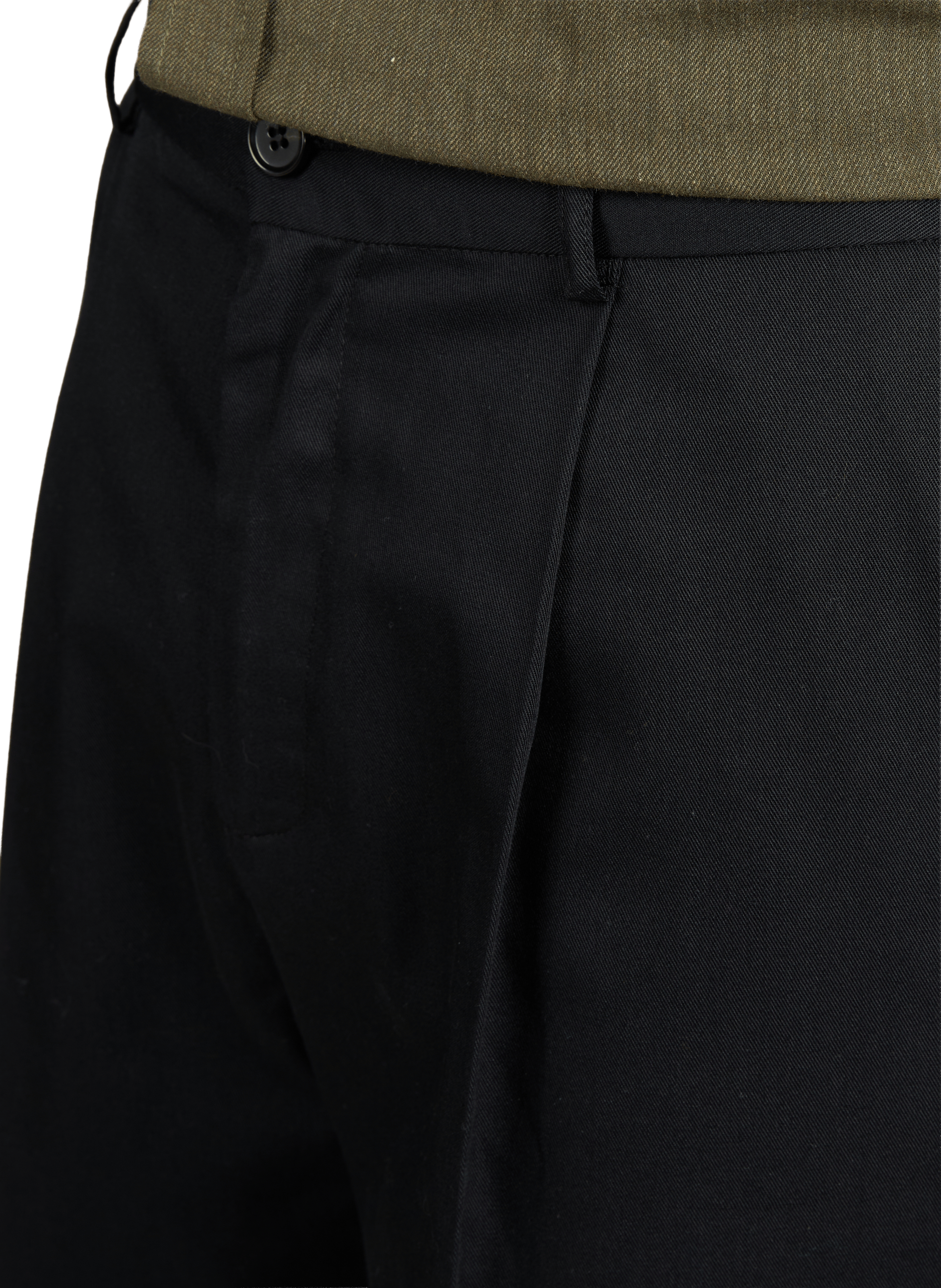 Trousers Reece with thick twill pleats LES DEUX Black