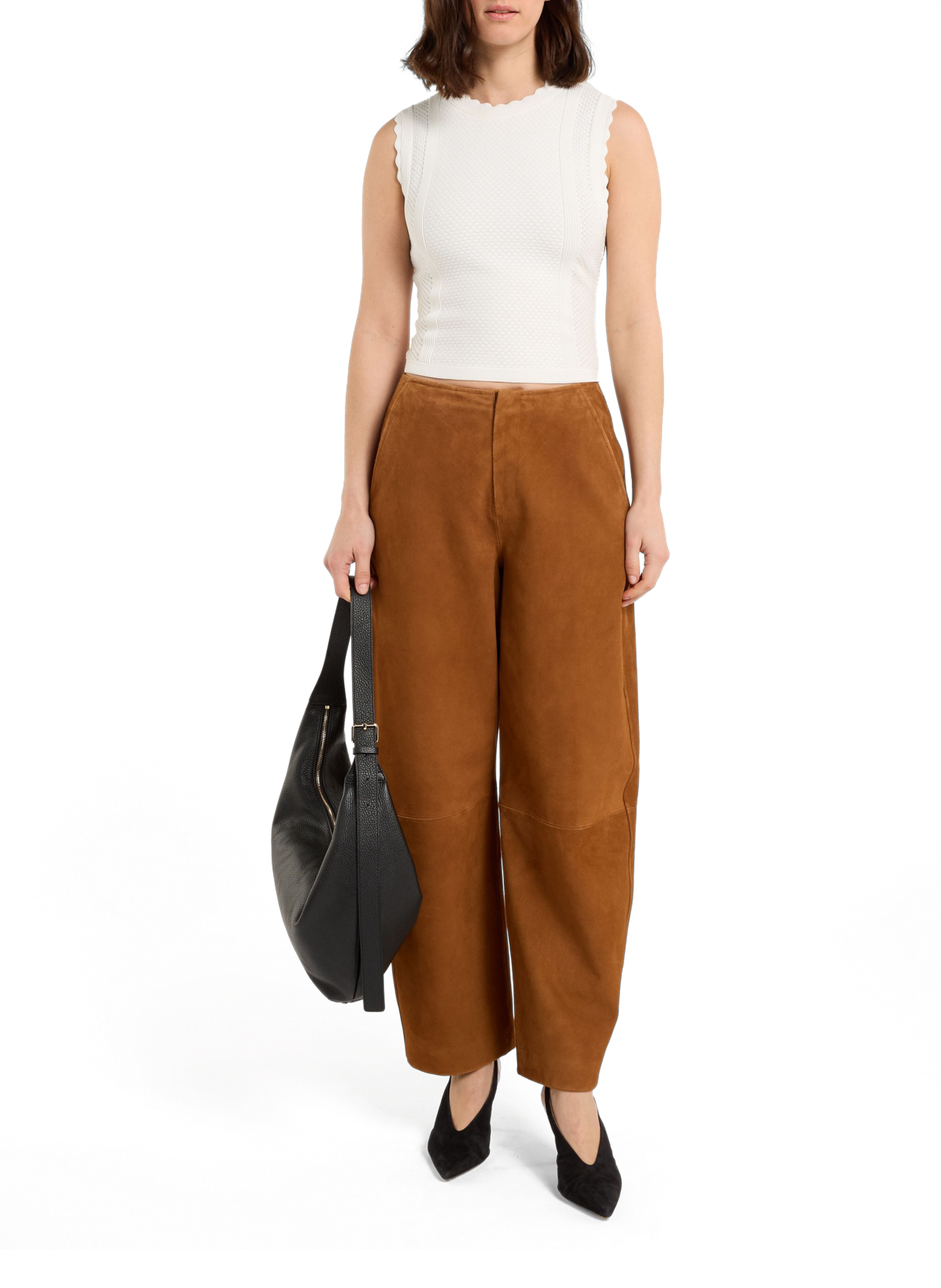 Sac à main Ganane en cuir SAISON 1865 Noir