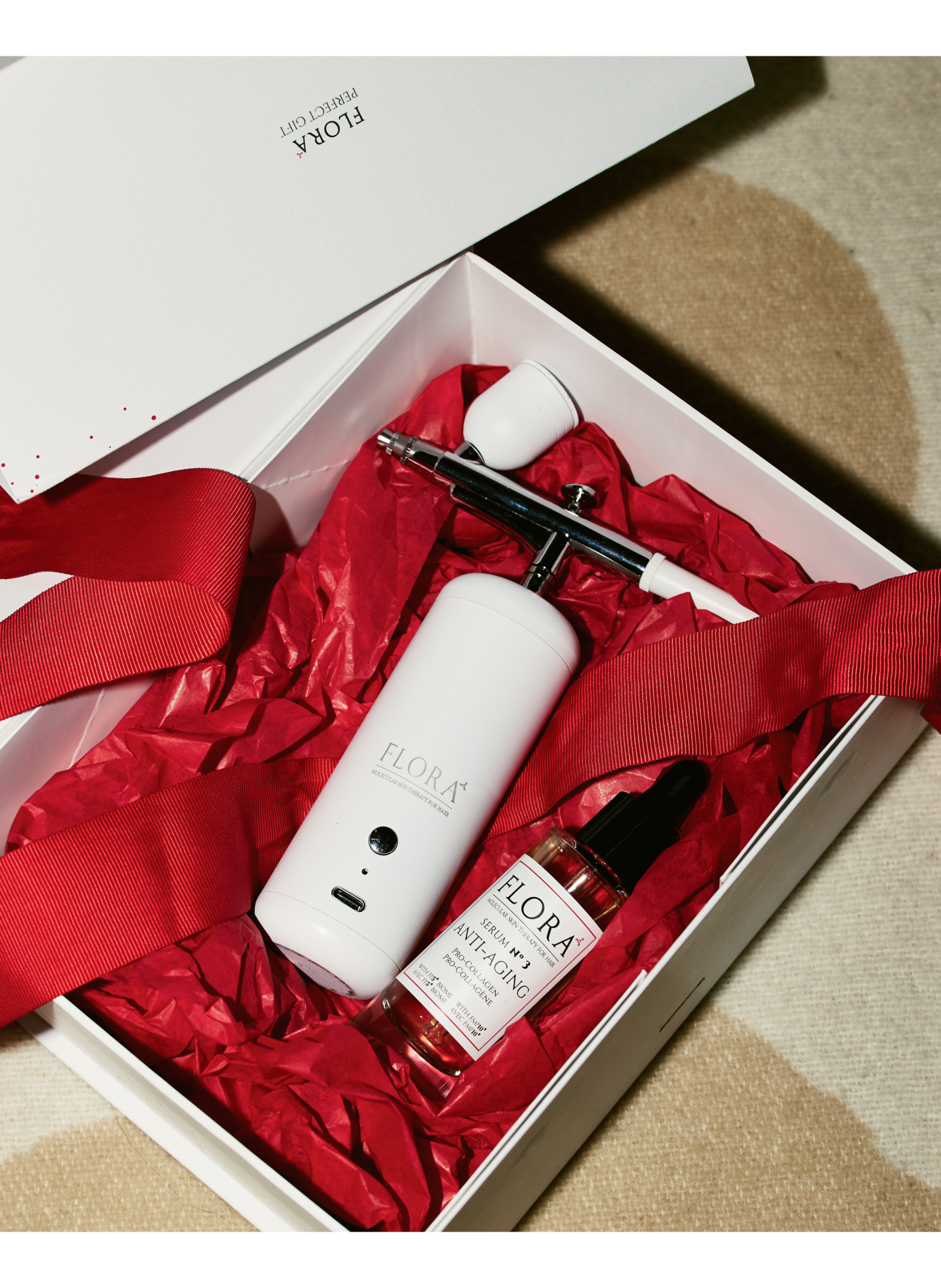 Flora Signature Oxygen Routine - Nano Oxygen Device + Anti-Aging FLORA No color