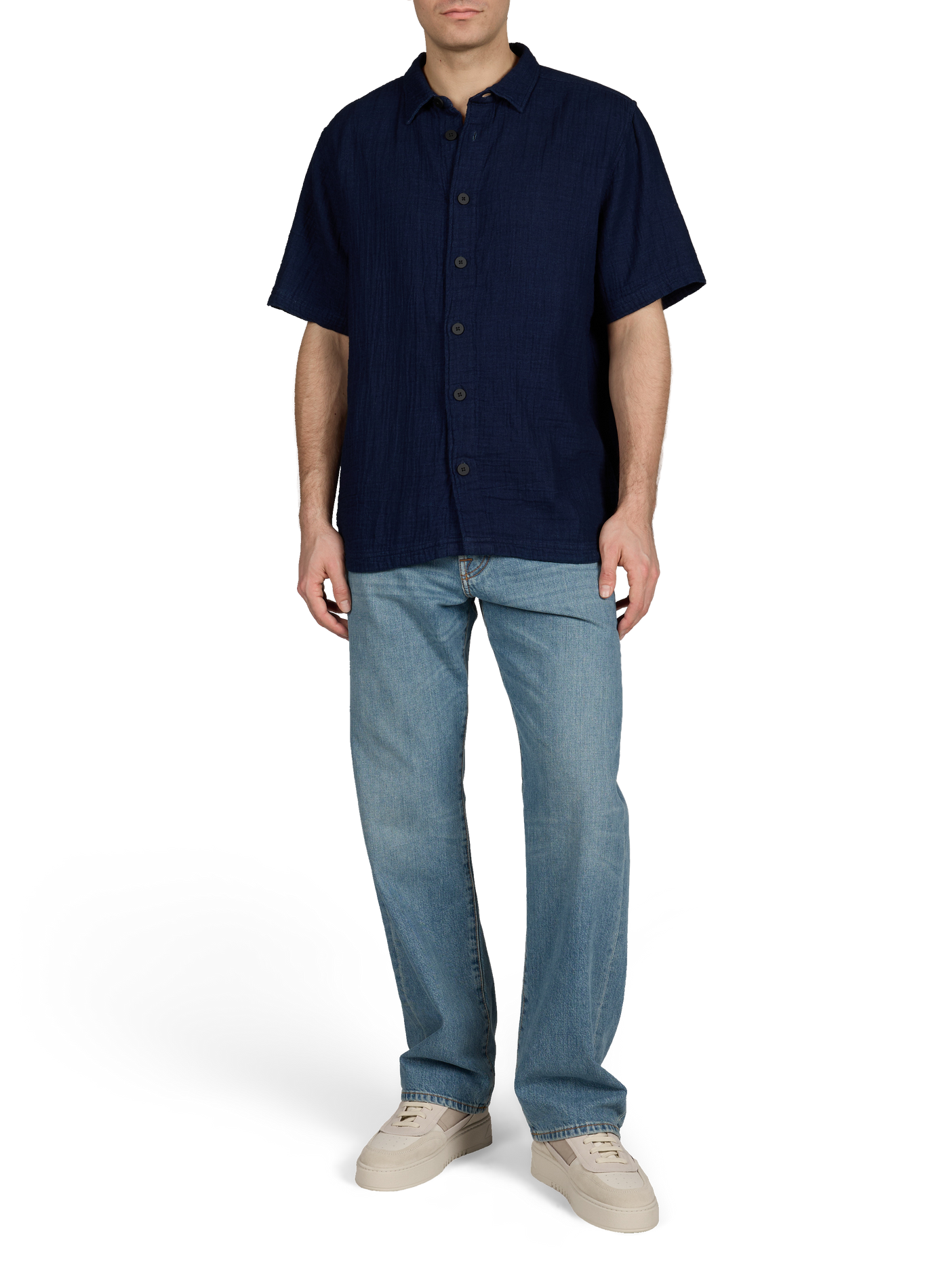 Chemise en coton KNOWLEDGE COTTON Bleu