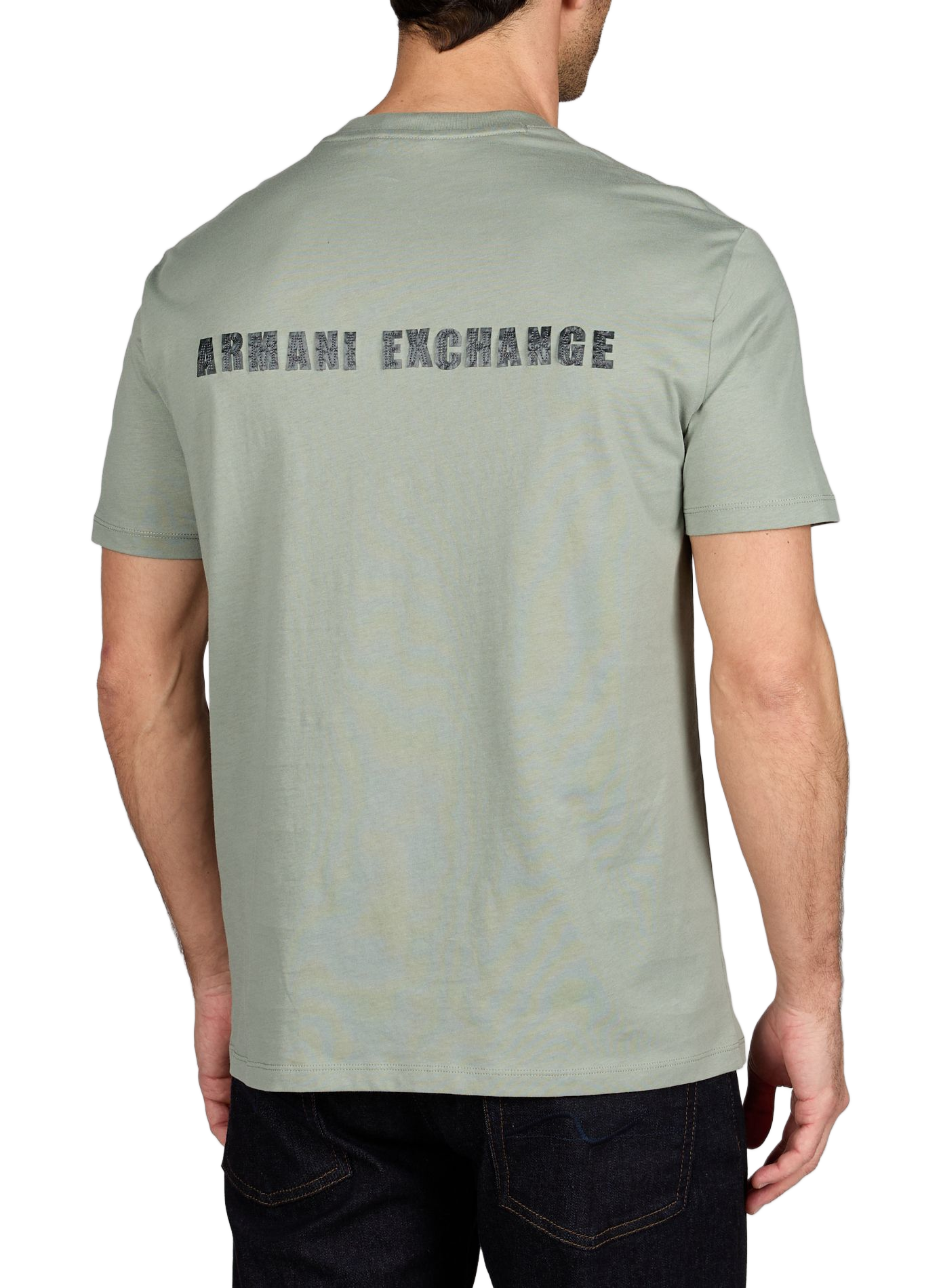 T-shirt à logo en coton ARMANI EXCHANGE Vert