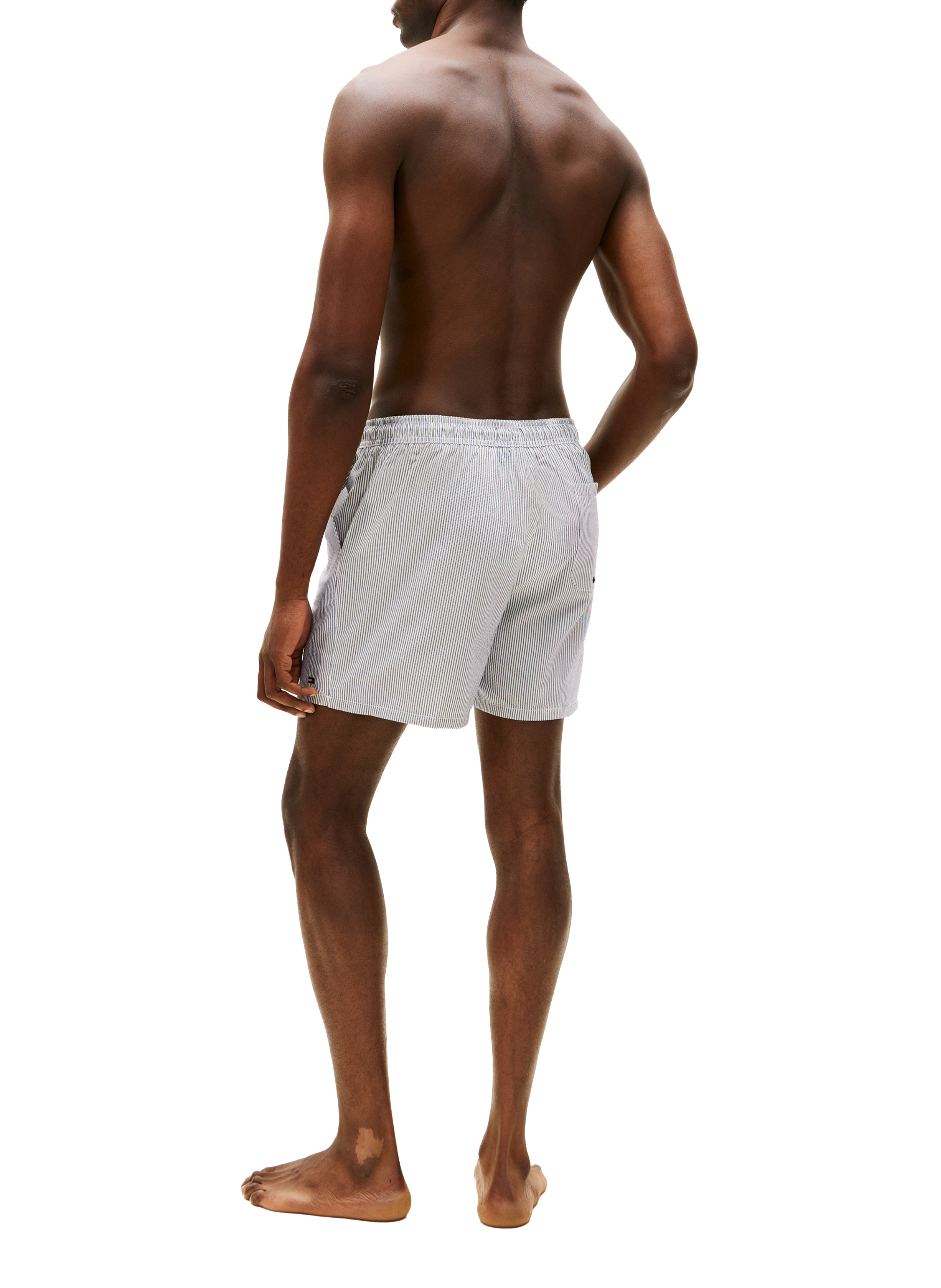 Short de bain rayé  TOMMY HILFIGER Bleu