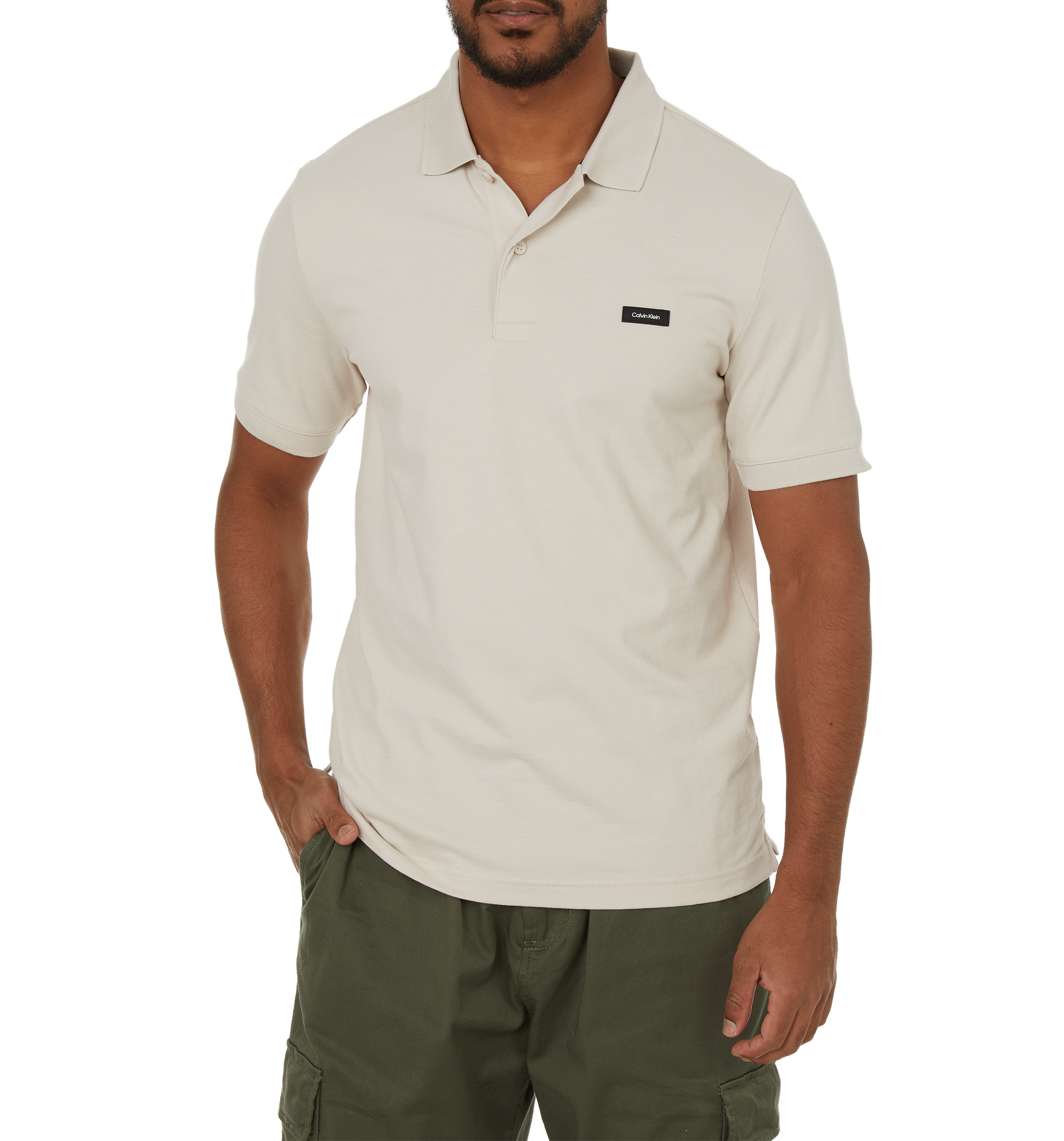 Cotton polo shirt  CALVIN KLEIN Beige