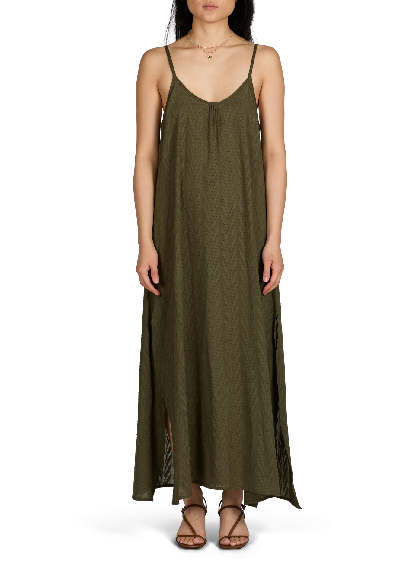 Cotton beach dress GRAIN DE SABLE Khaki