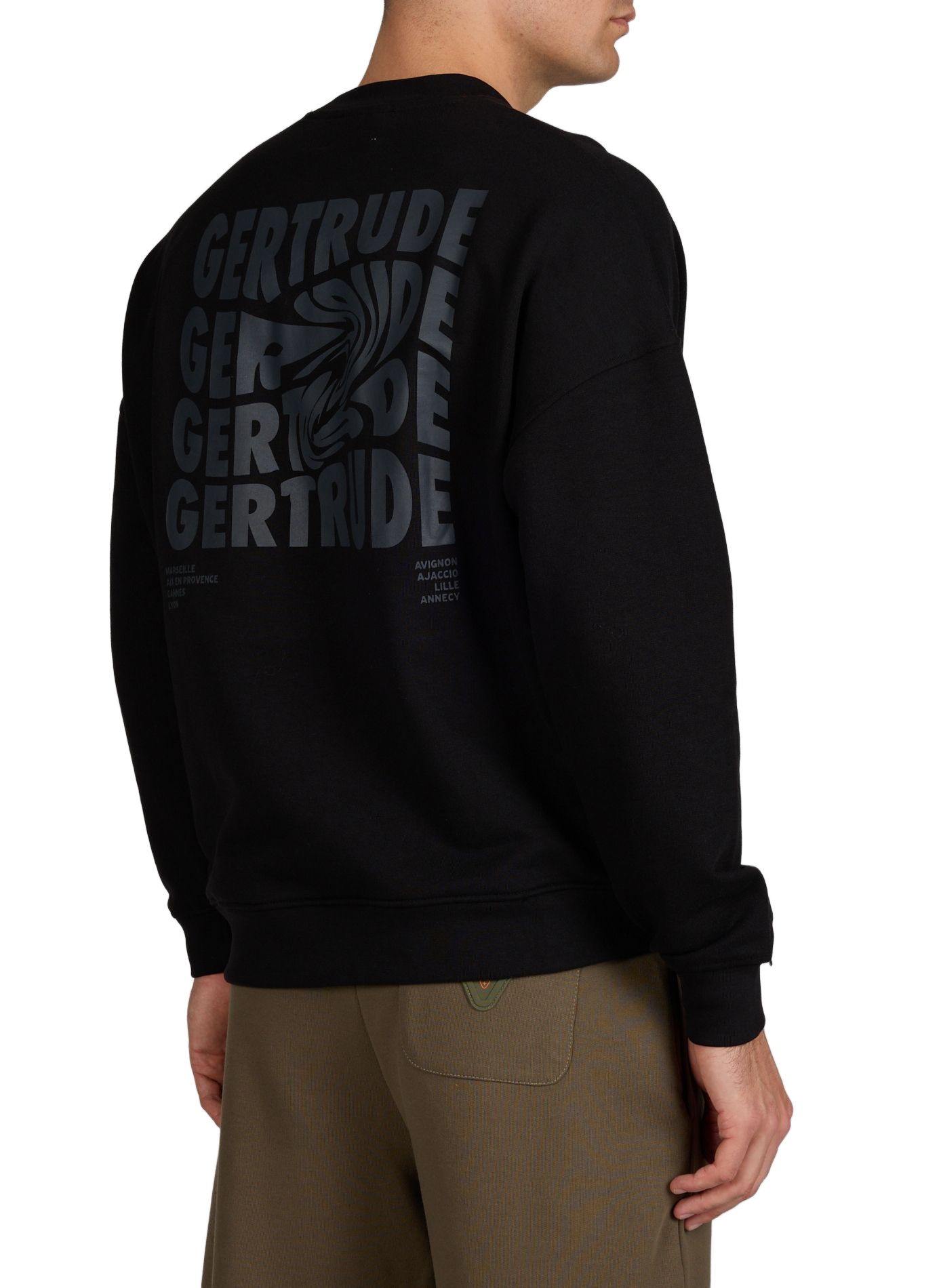 Sweat Ruben Fluidity en coton GERTRUDE ET GASTON Noir
