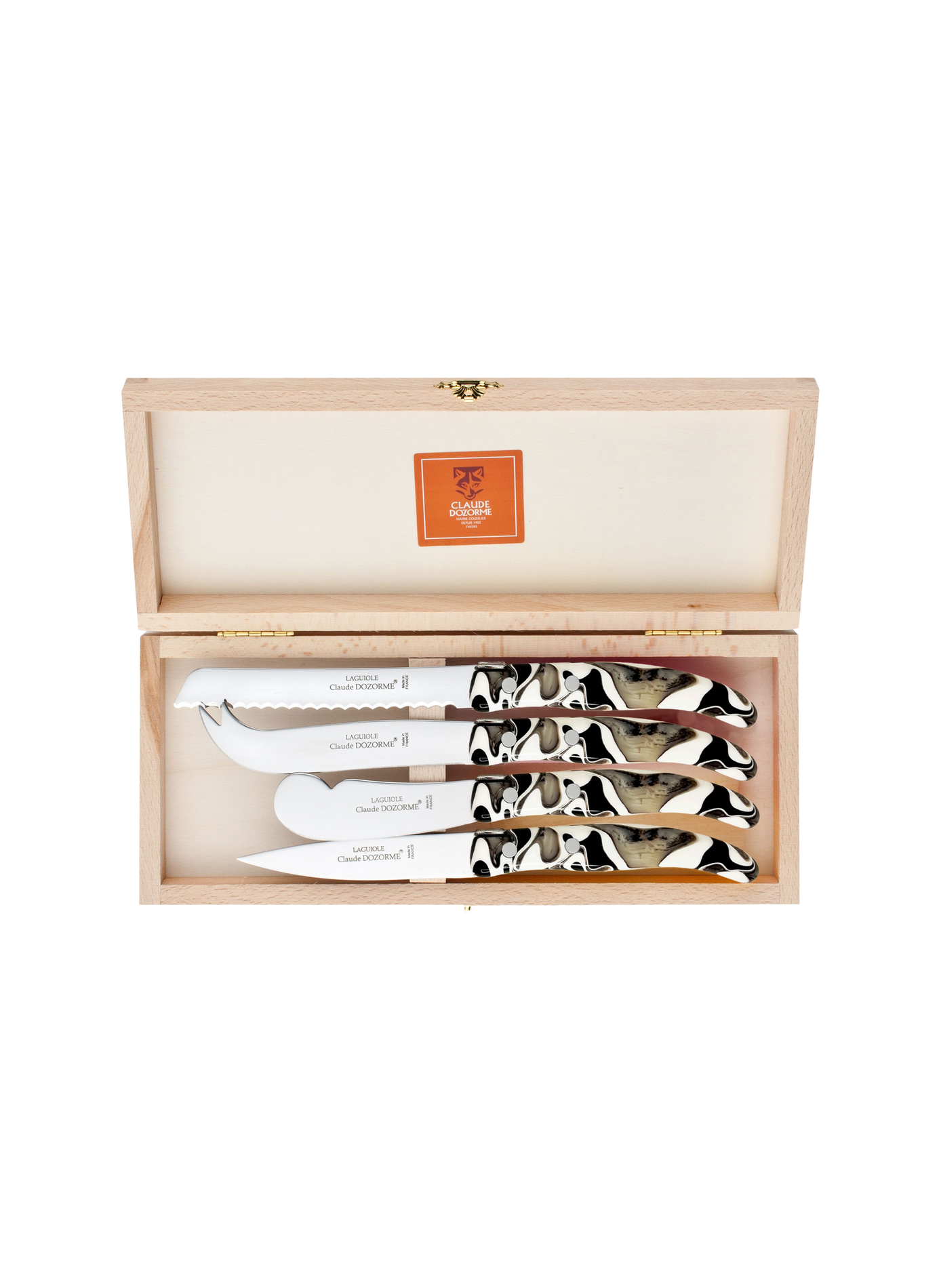 Set of 4 Berlingot knives DOZORME Multicolour