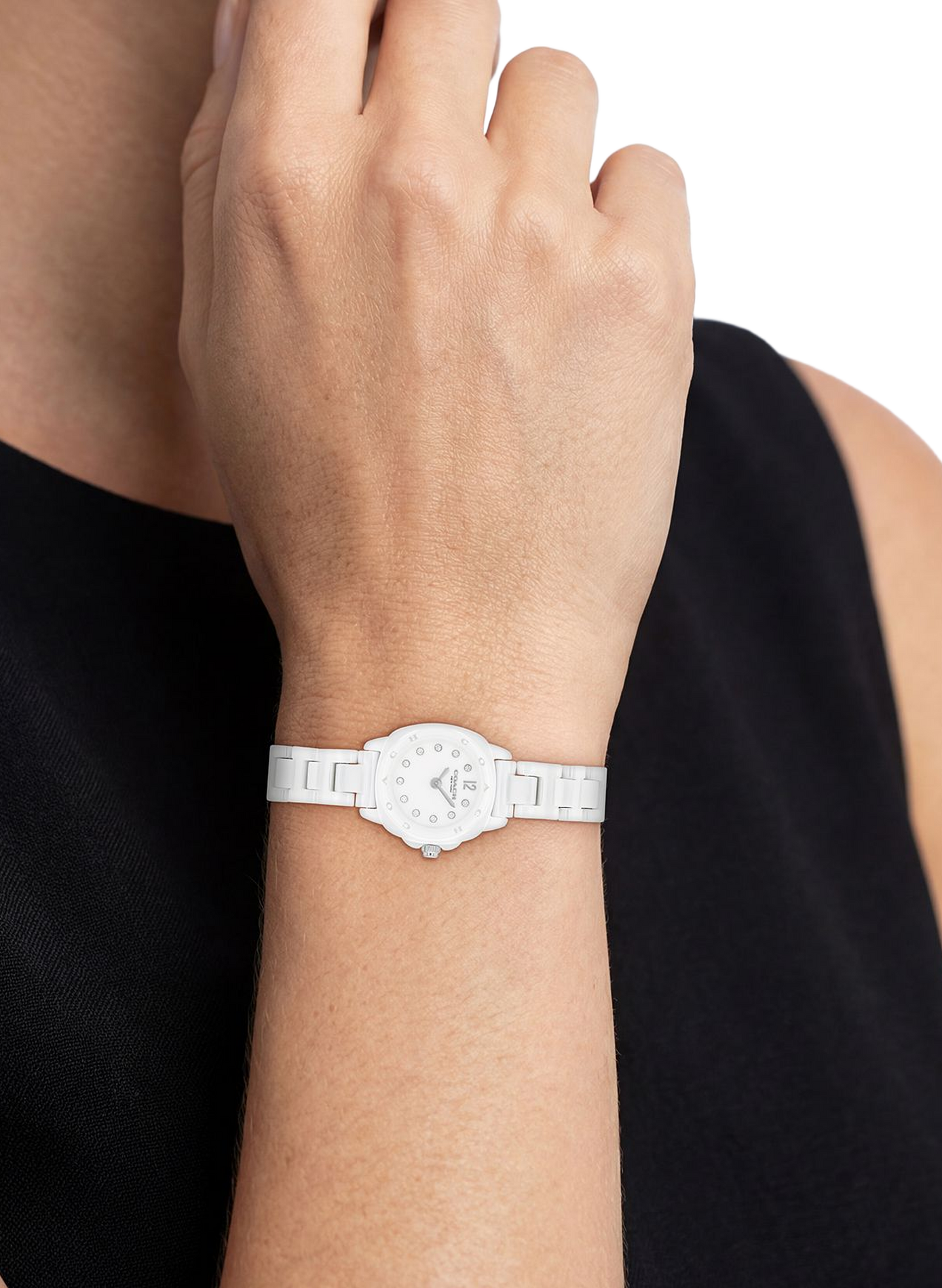 Montre quartz Kitt en céramique COACH MONTRES Blanc