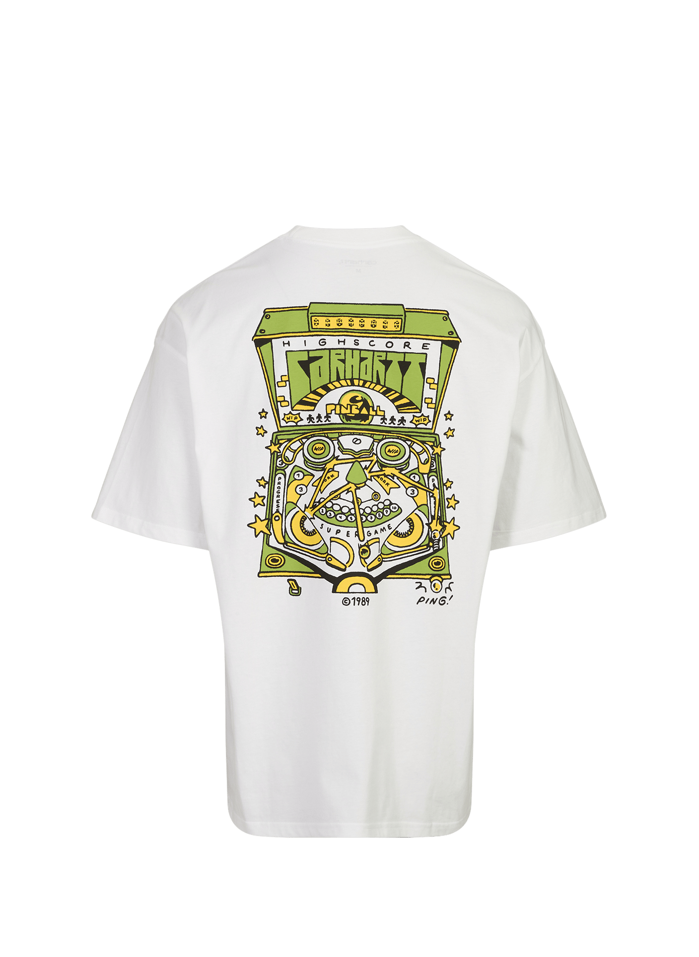 Round-neck printed cotton T-shirt CARHARTT WIP White
