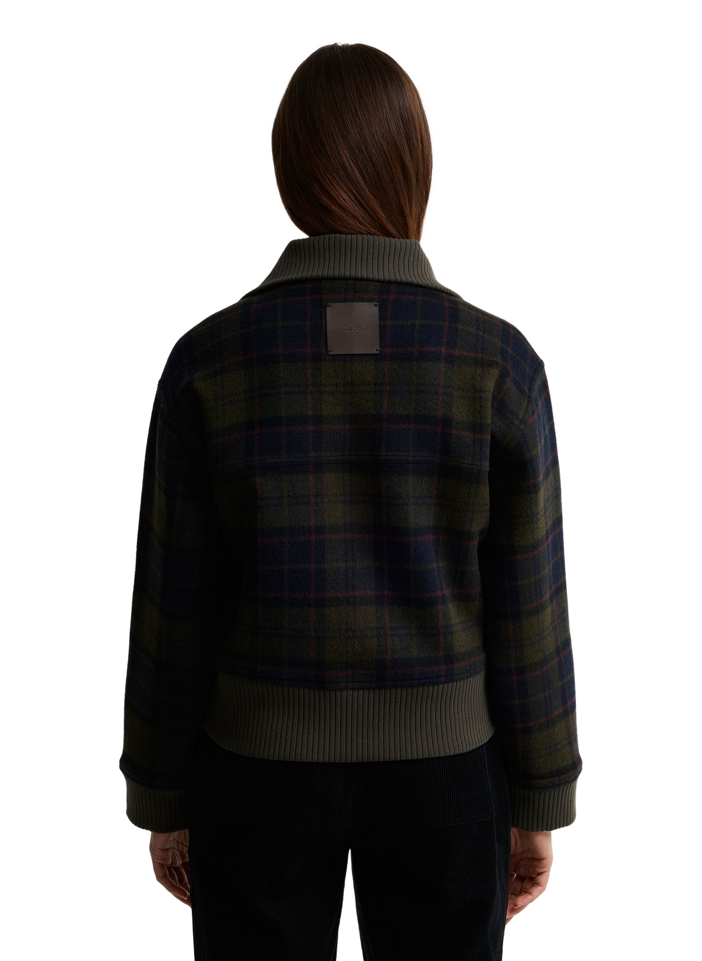 Straight trucker collar checked wool blend jacket BARBOUR Multicolour