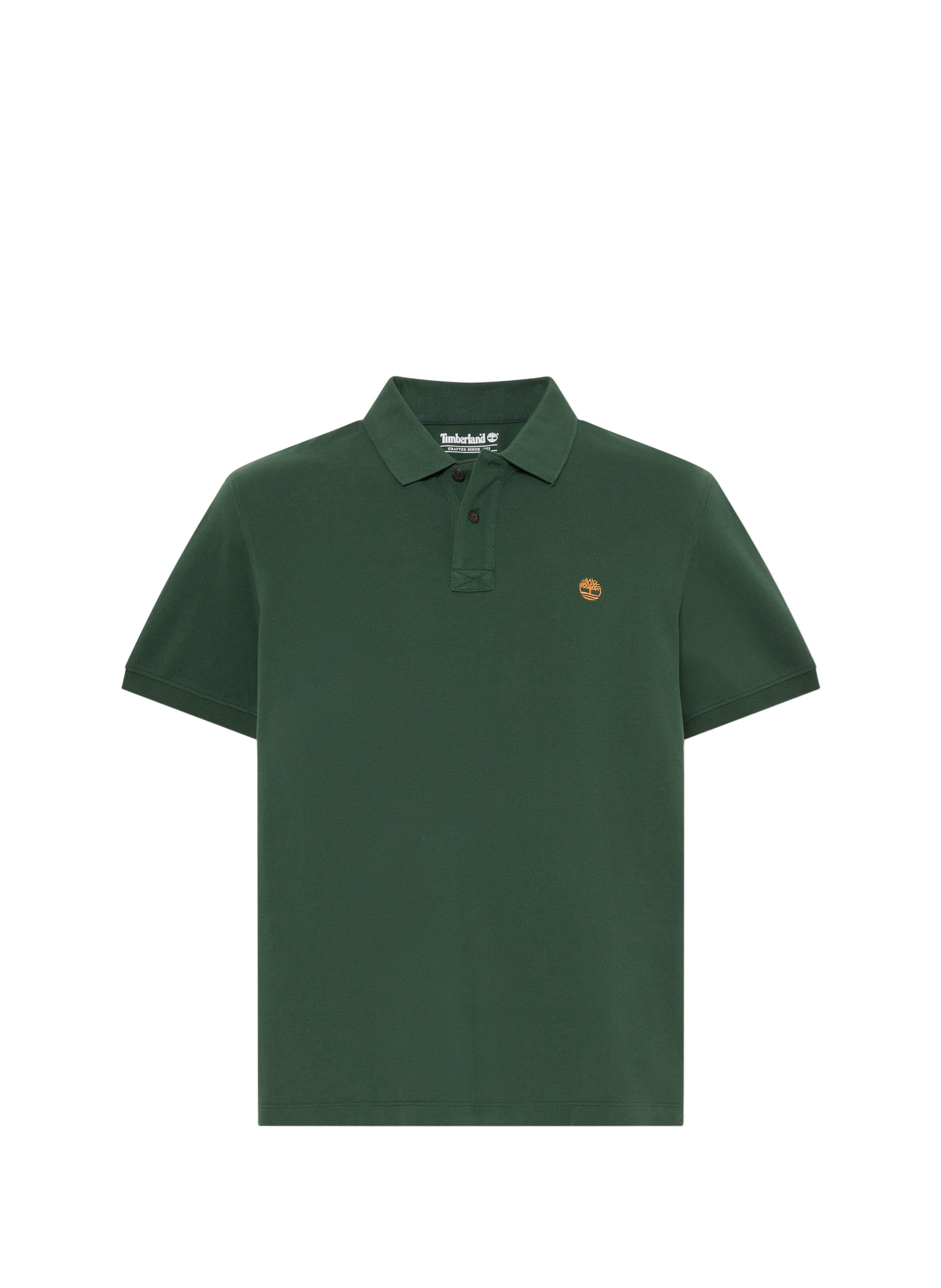 Polo a maniche corte con logo in cotone TIMBERLAND Verde