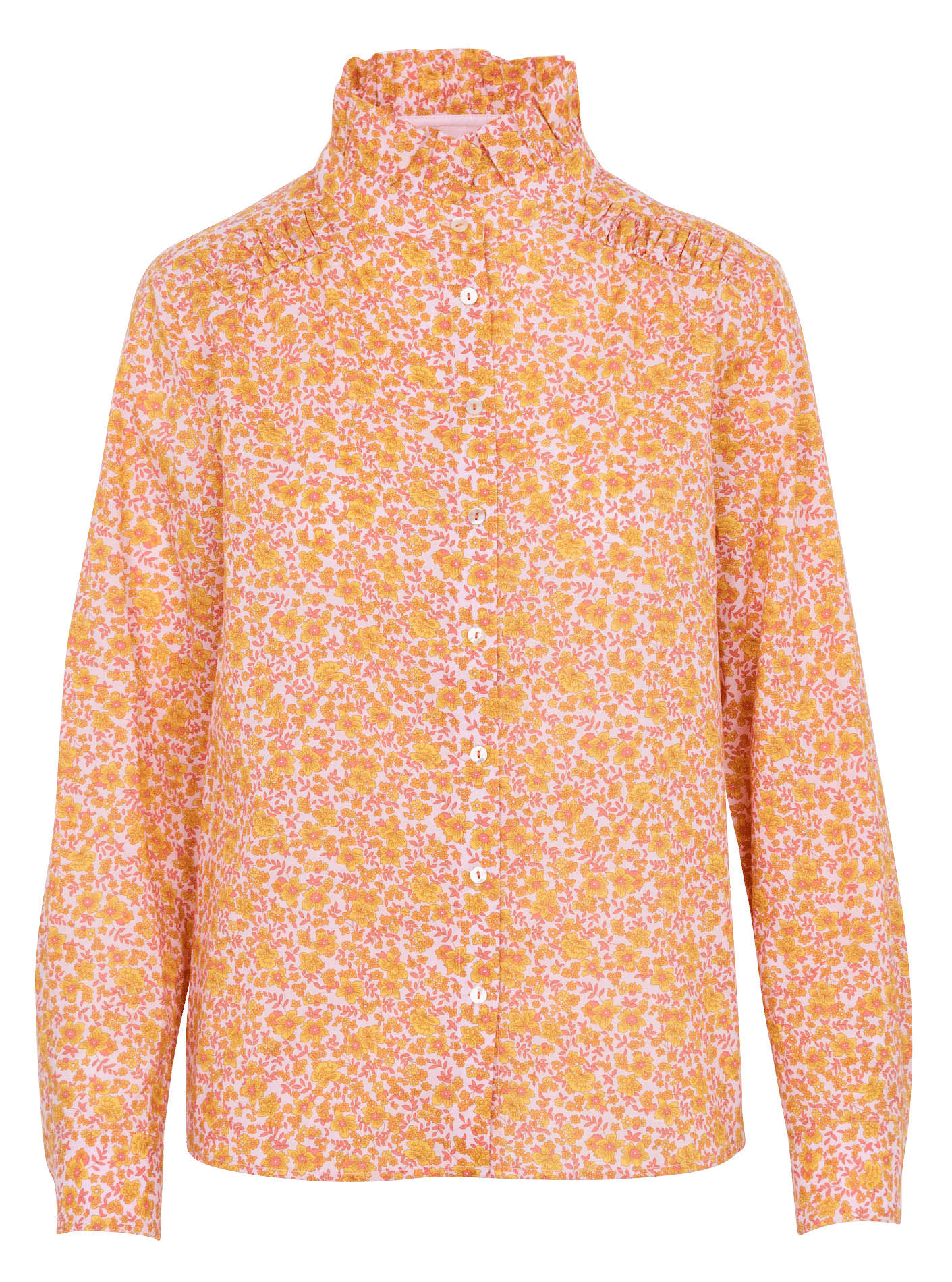 Blouse col montant en coton douce MAISON 123 Doré
