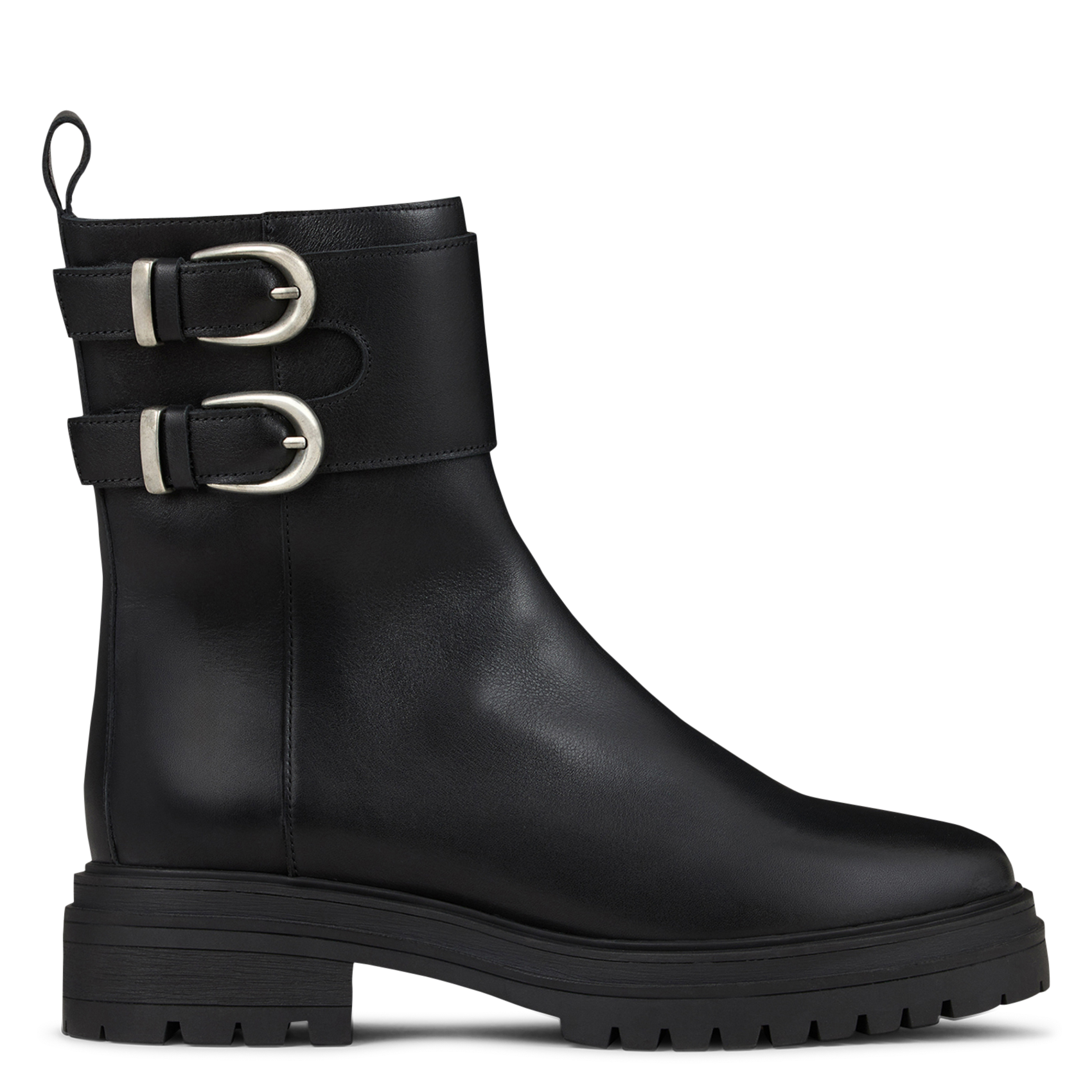 Bottines à boucles en cuir new coda BA&SH Noir