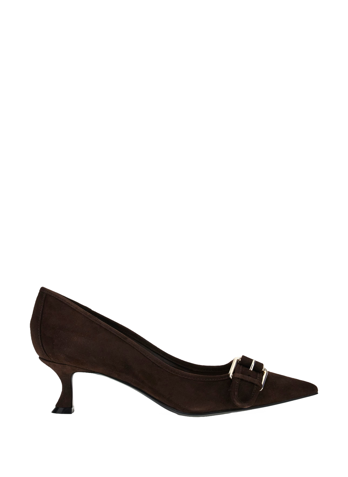 Pumps met gesp van suèdeleer GUESS Bruin
