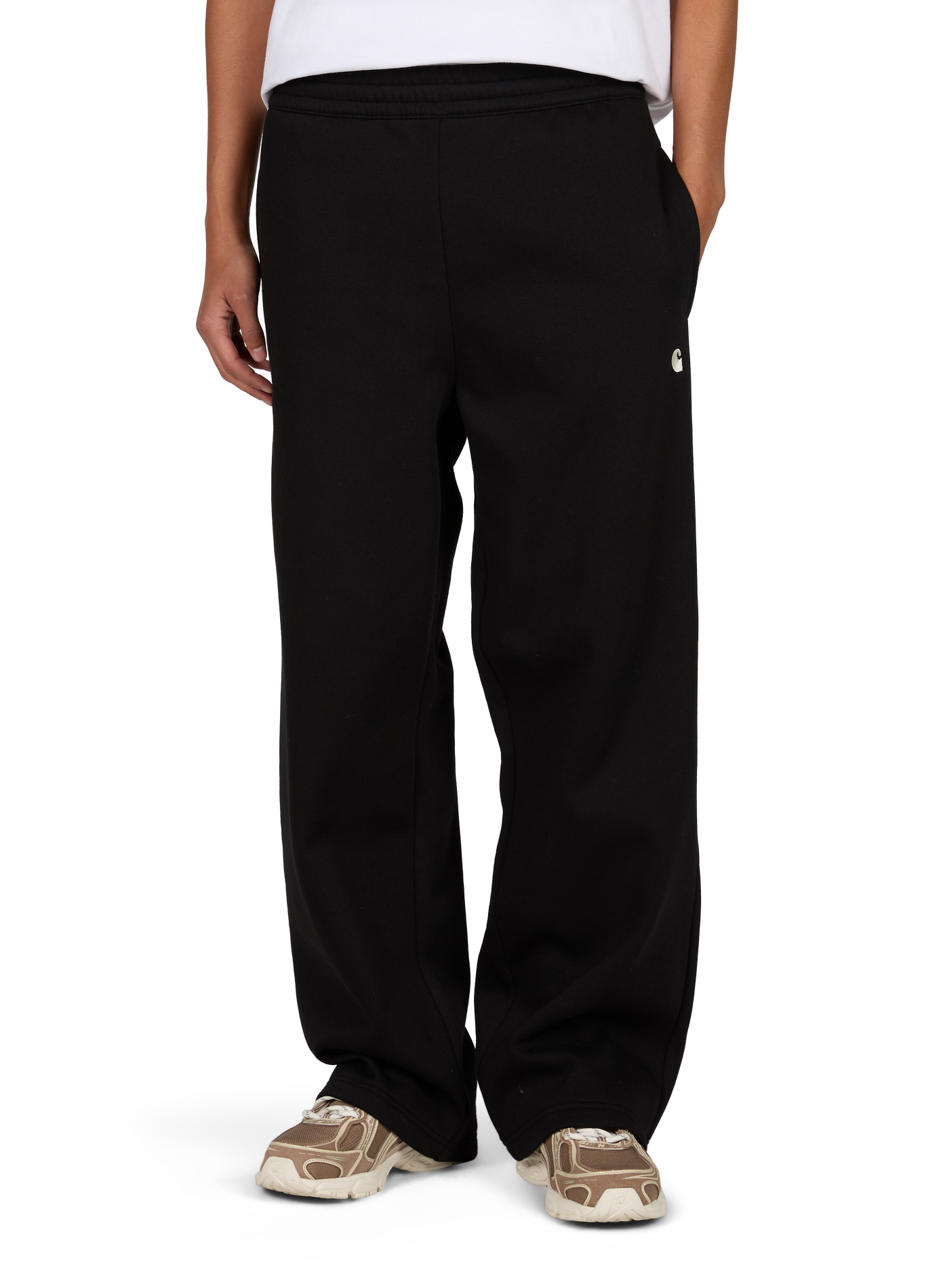 Plain high-waisted loose-fit joggers | Black CARHARTT WIP Men