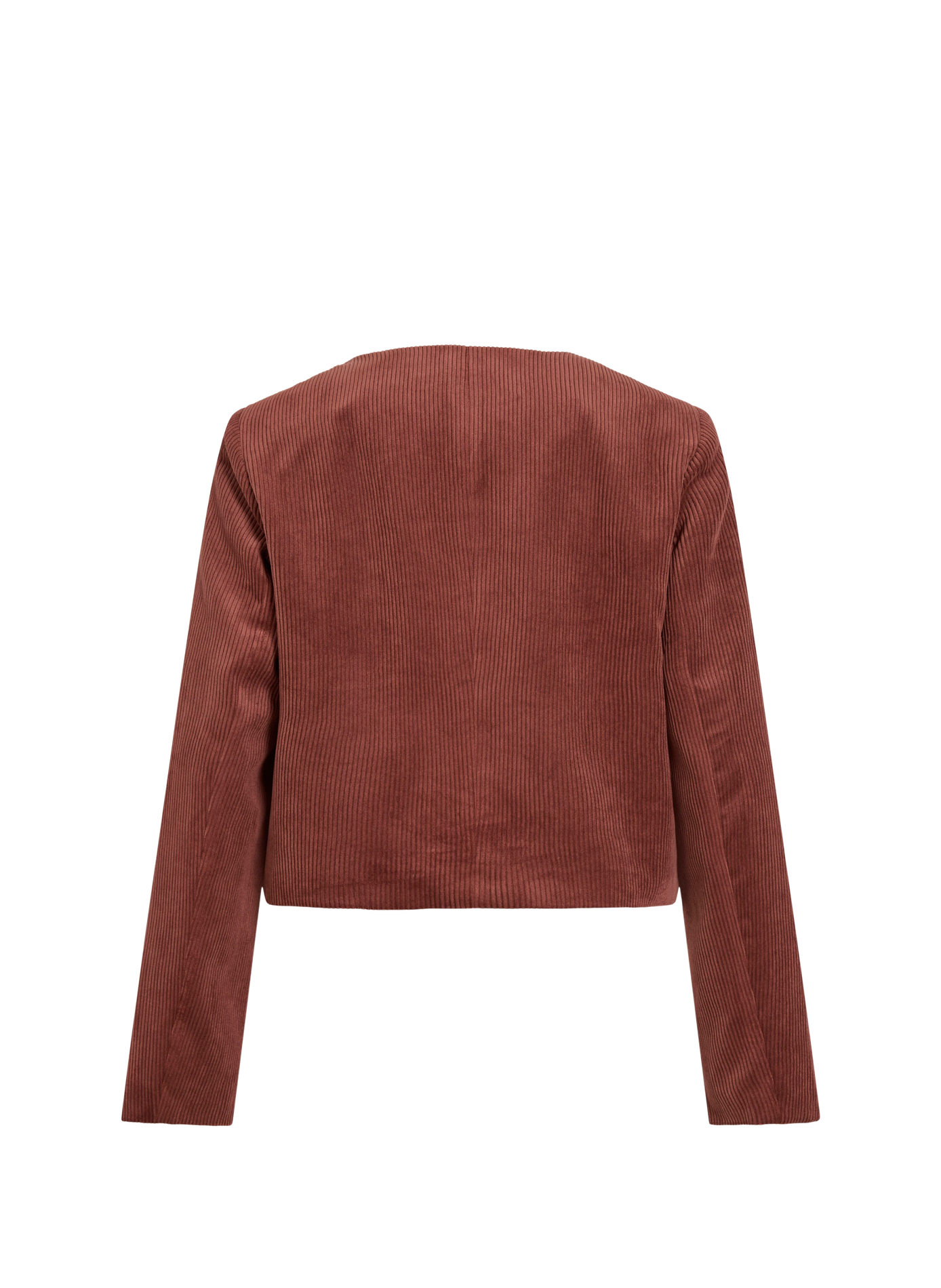 Straight round-neck corduroy jacket VILA Beige