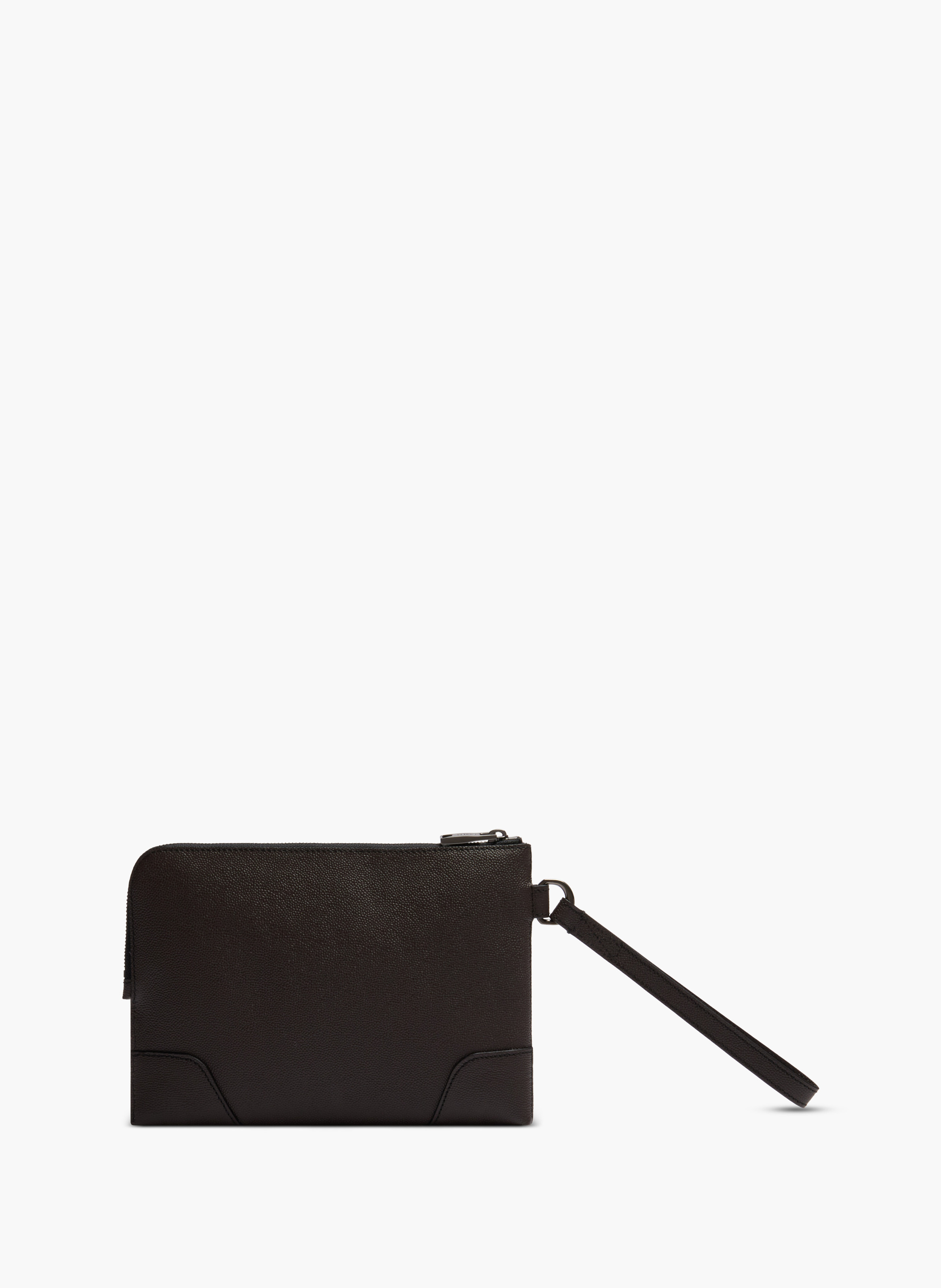 Pochette zippée s charlie de lancel en cuir LANCEL Gris
