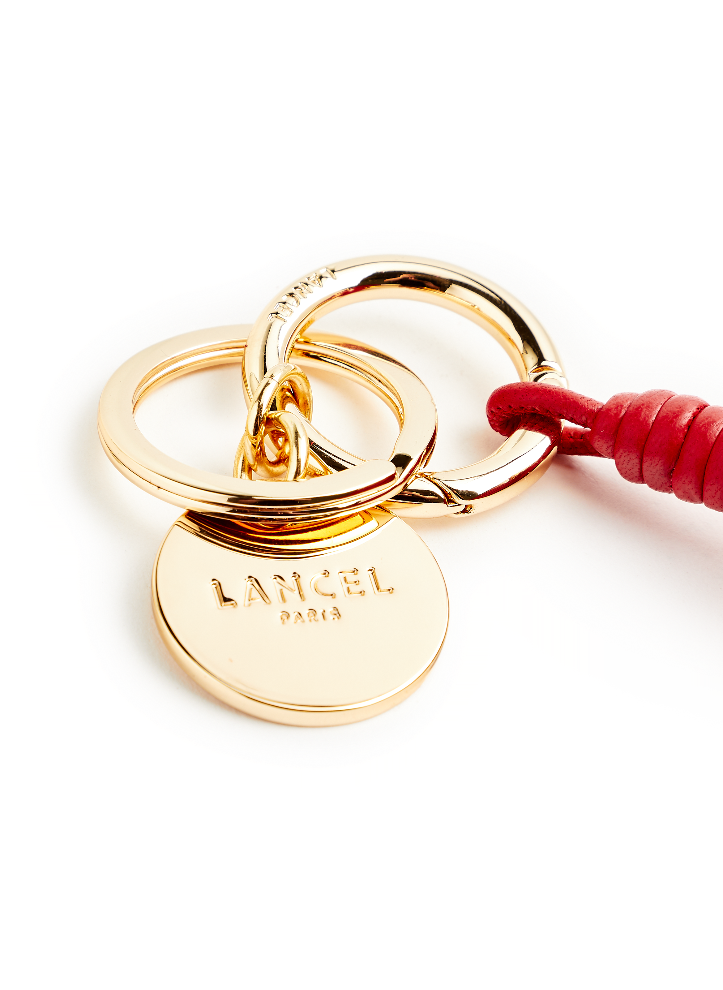 Porte-clés pompon Arty en cuir