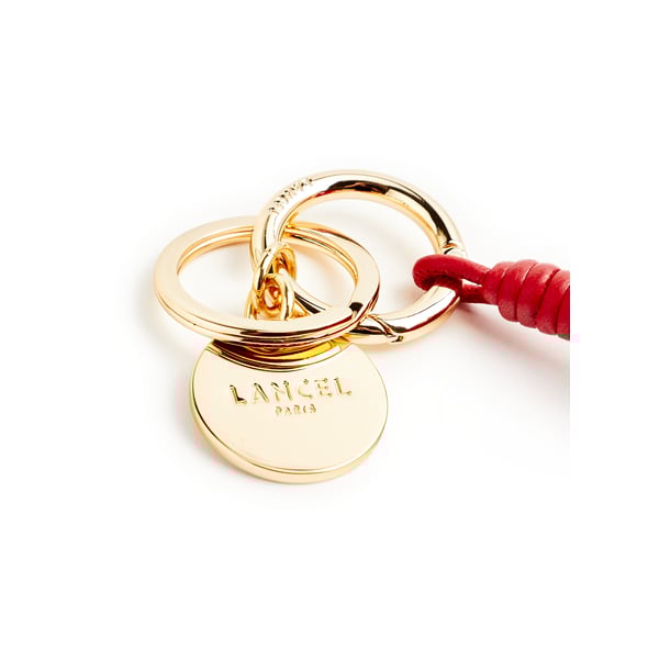 Porte-clés pompon Arty en cuir