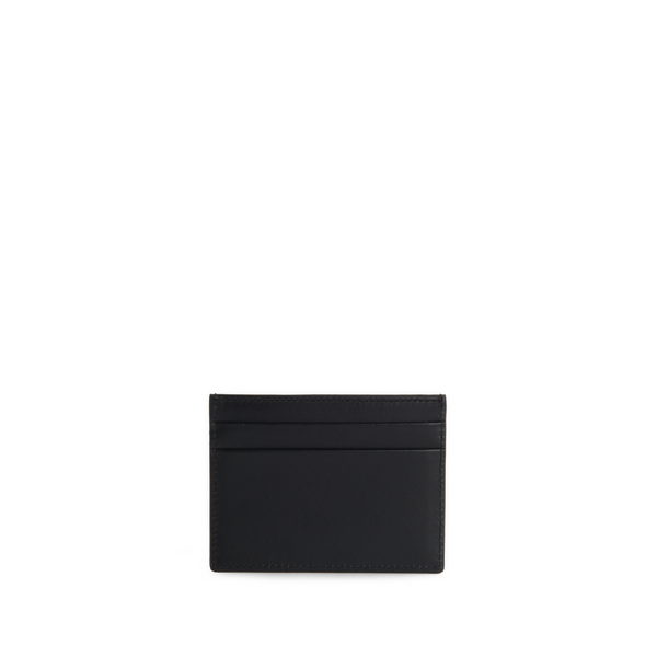 Palm Angels Leather Card Holder In Black