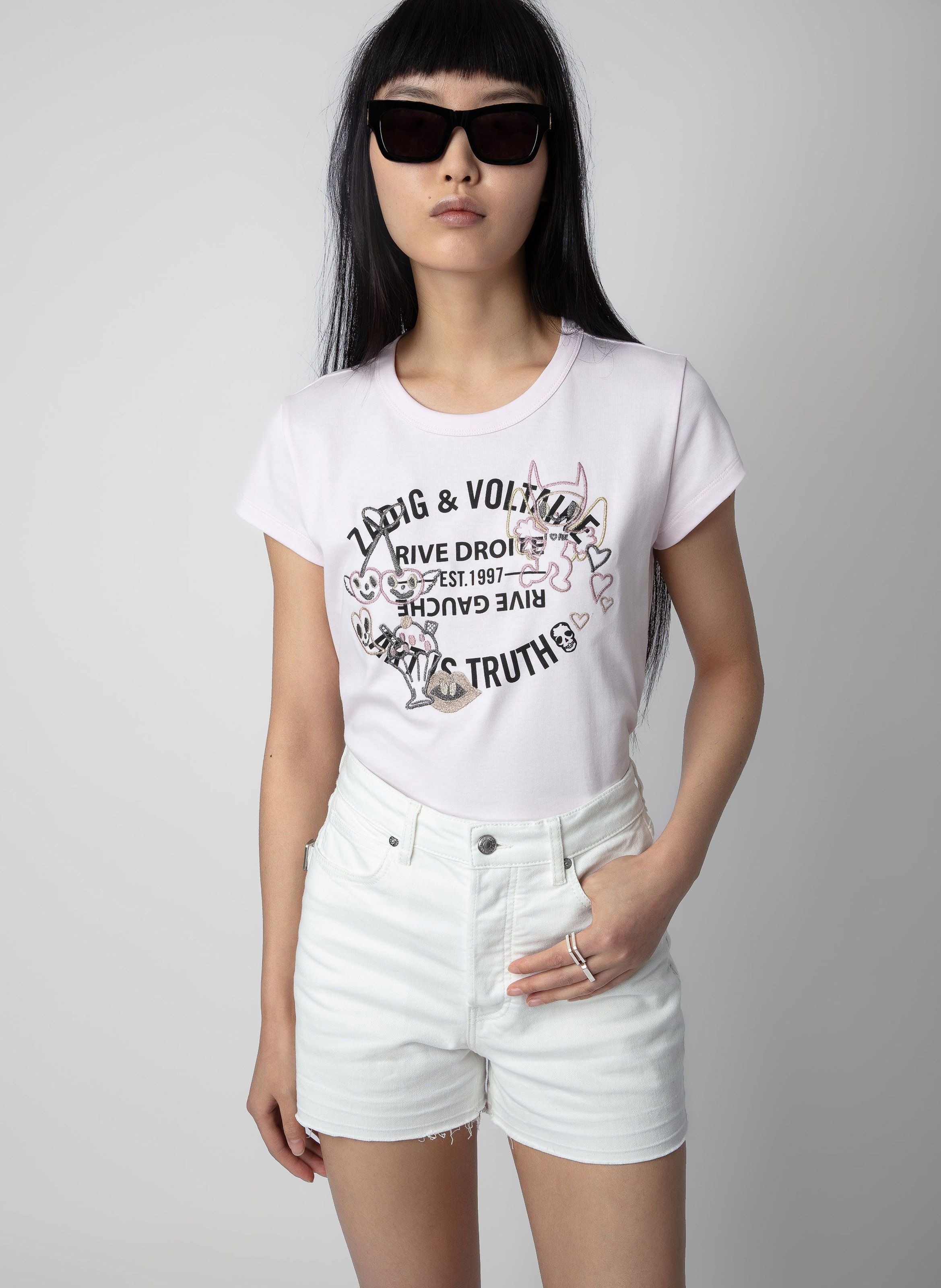 T-shirt Vintage "Gib Nazis Keine Chance" - Taille L, Coton Sérigraphié - Années 1990, Neuf Sans étiquettes
