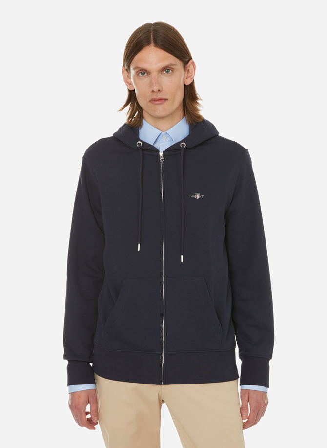 GANT cotton zip-up hoodie