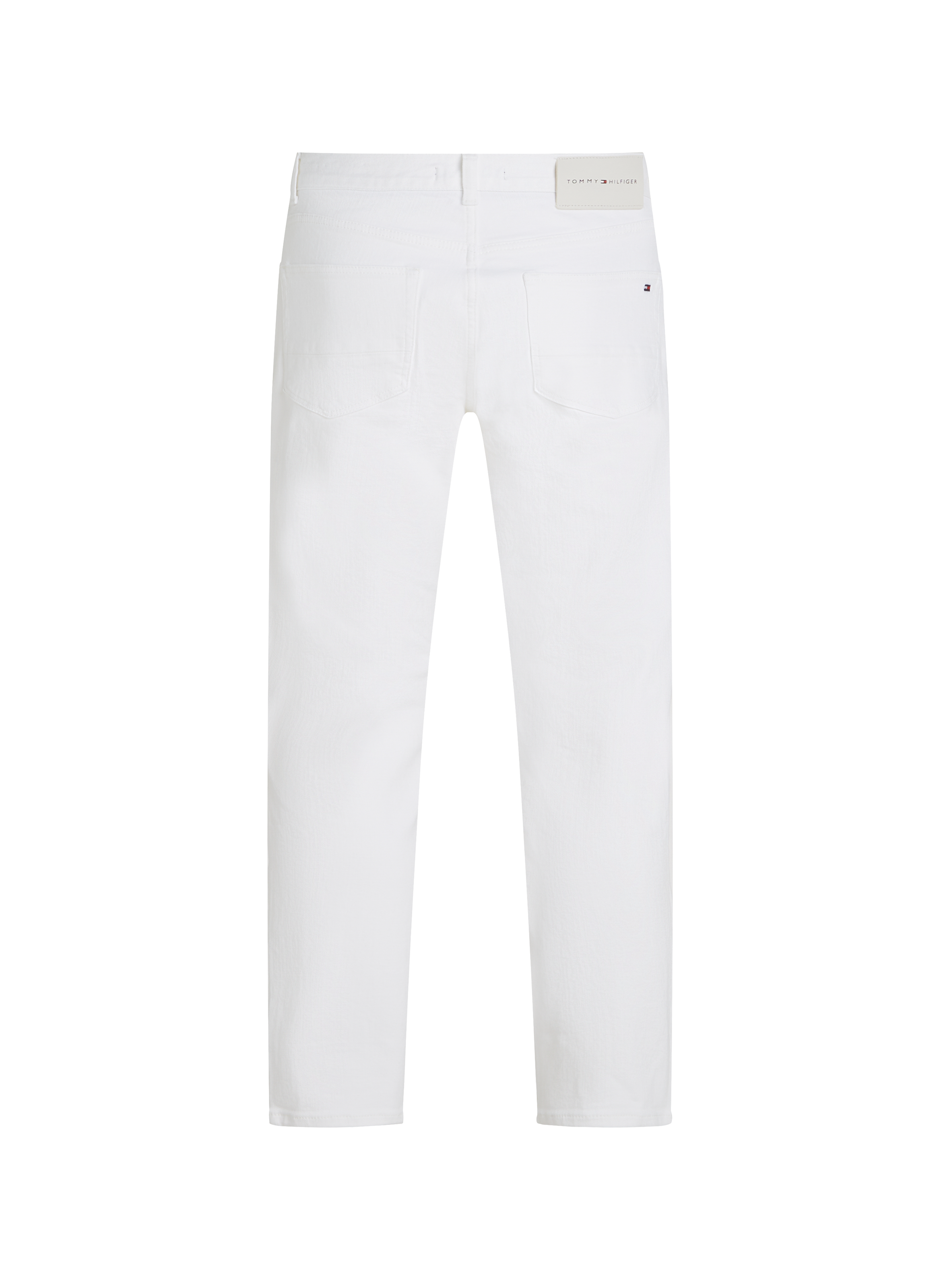 Solid straight-leg jeans TOMMY HILFIGER White