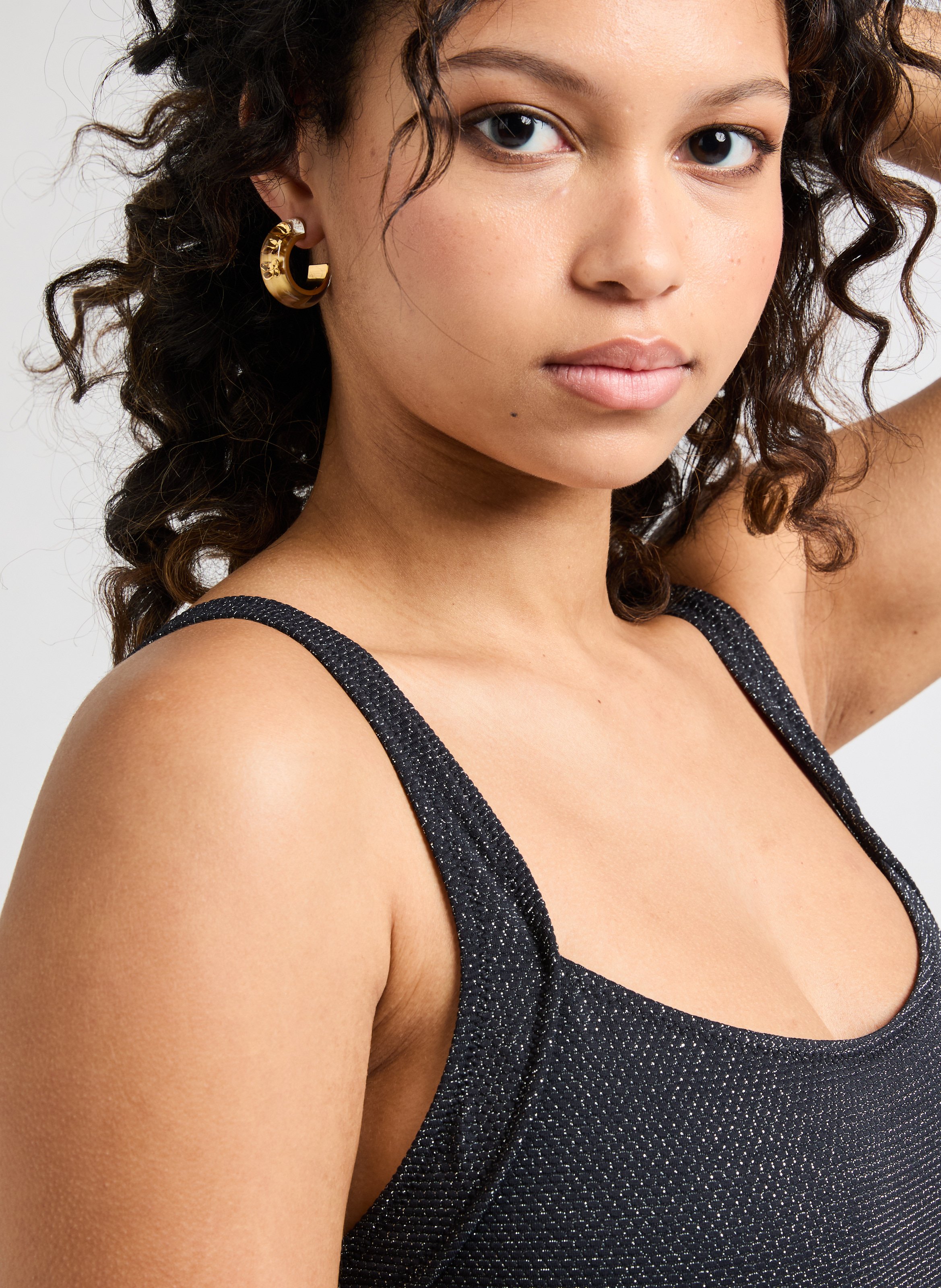 Sparkly one-piece swimsuit SAISON 1865 Black