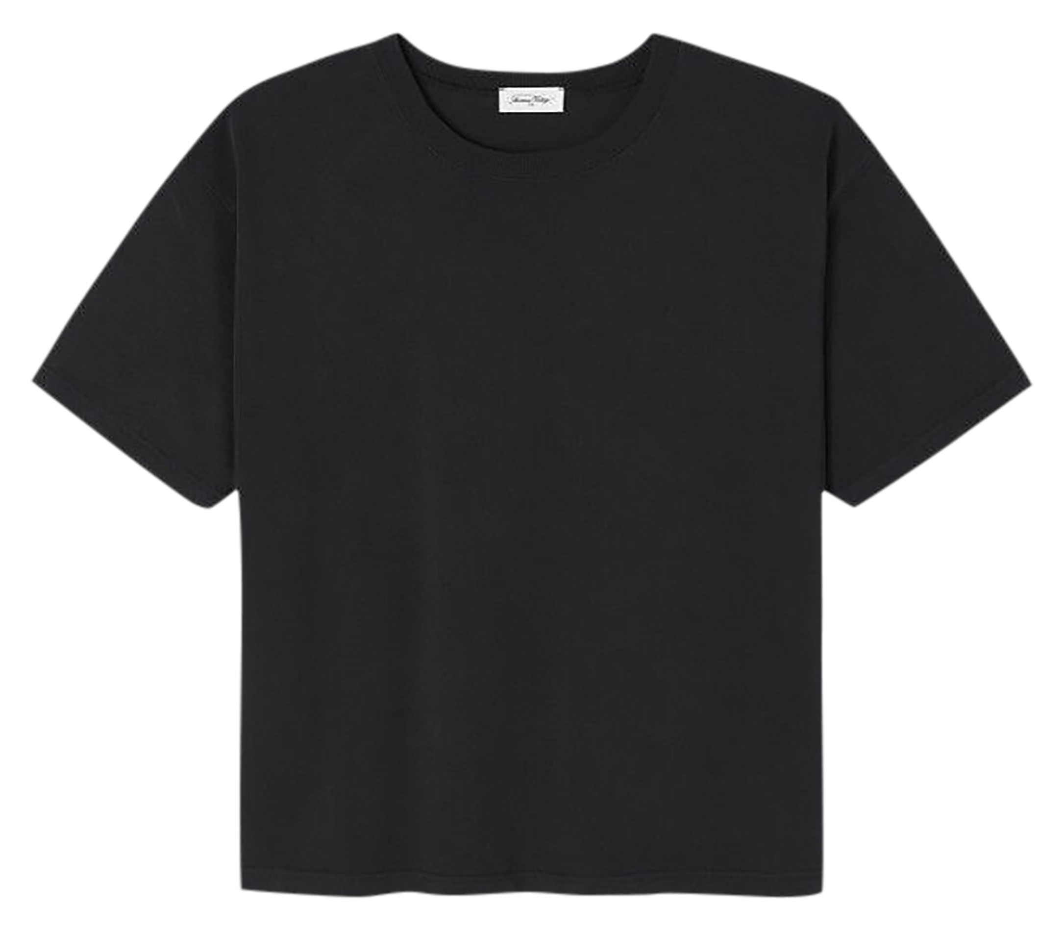 Tee-shirt ample col rond en coton fizvalley AMERICAN VINTAGE Noir