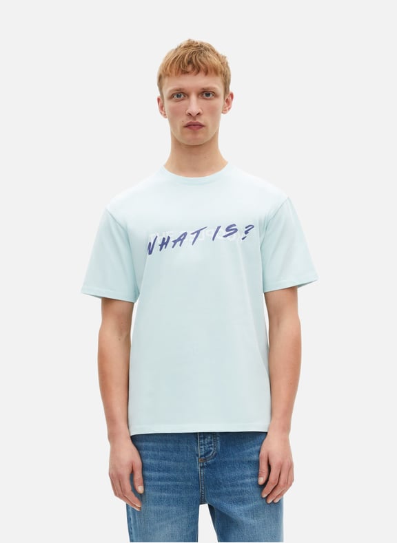 T-shirt manches courtes what is Bleu by THE KOOPLES THE KOOPLES T-shirt manches courtes what is Bleu
