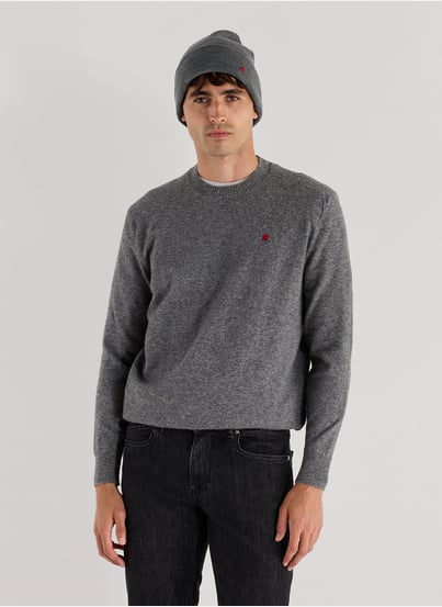 Plain beanie with fold-over cuff REPLAY Plain beanie with fold-over cuff REPLAY