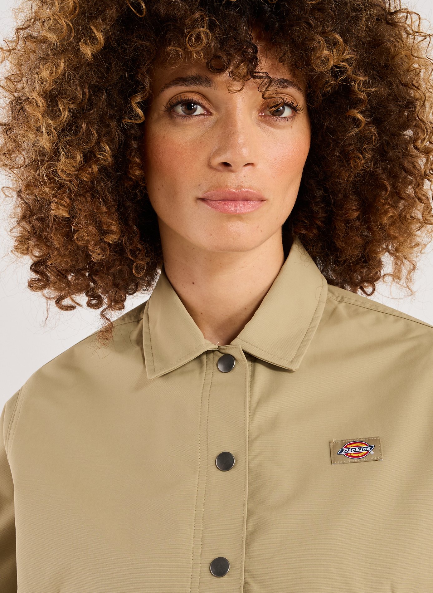 Short jacket with classic collar DICKIES Khaki