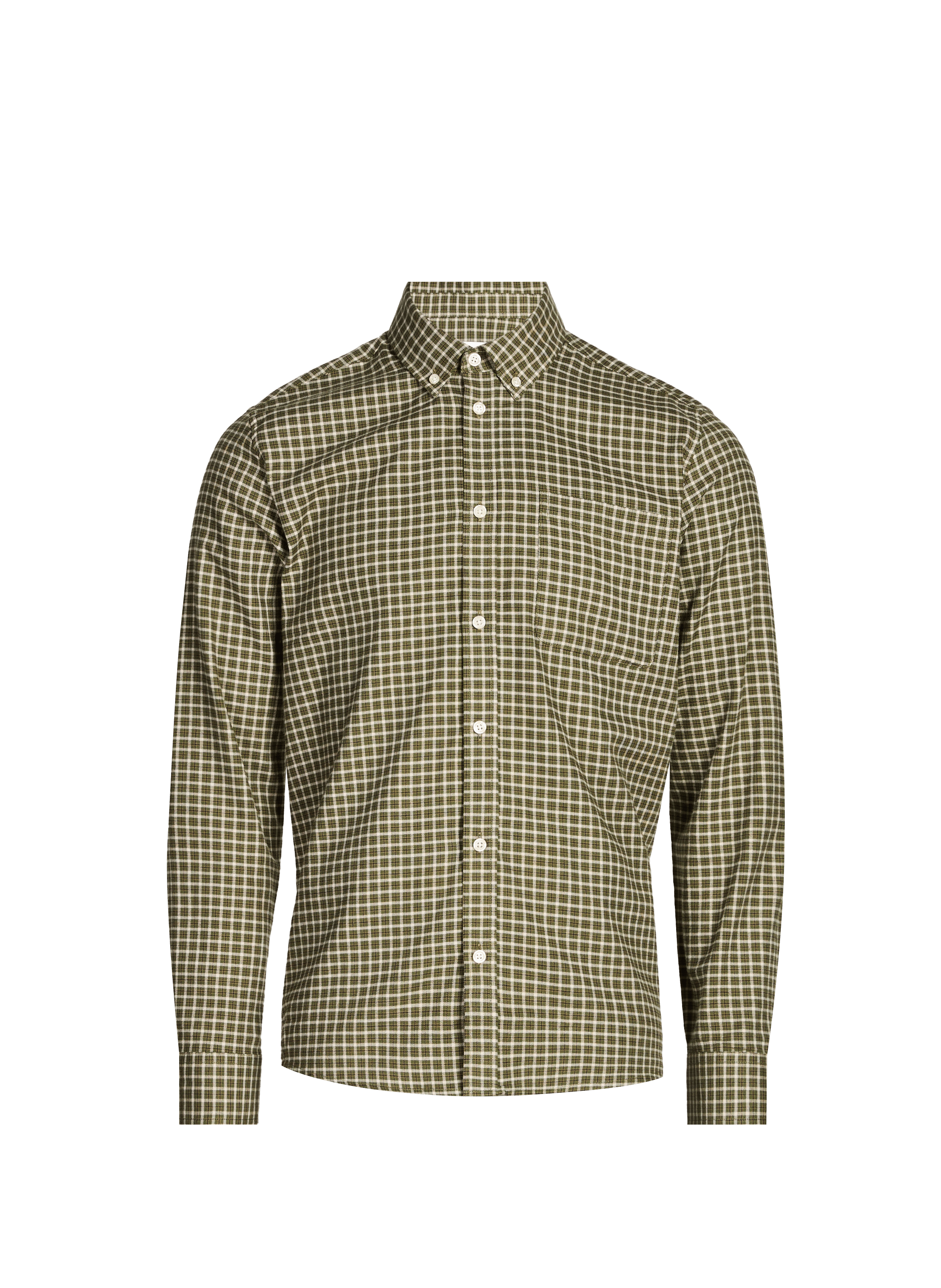 Chemise ample boutonnée à carreaux en coton LES DEUX Gris