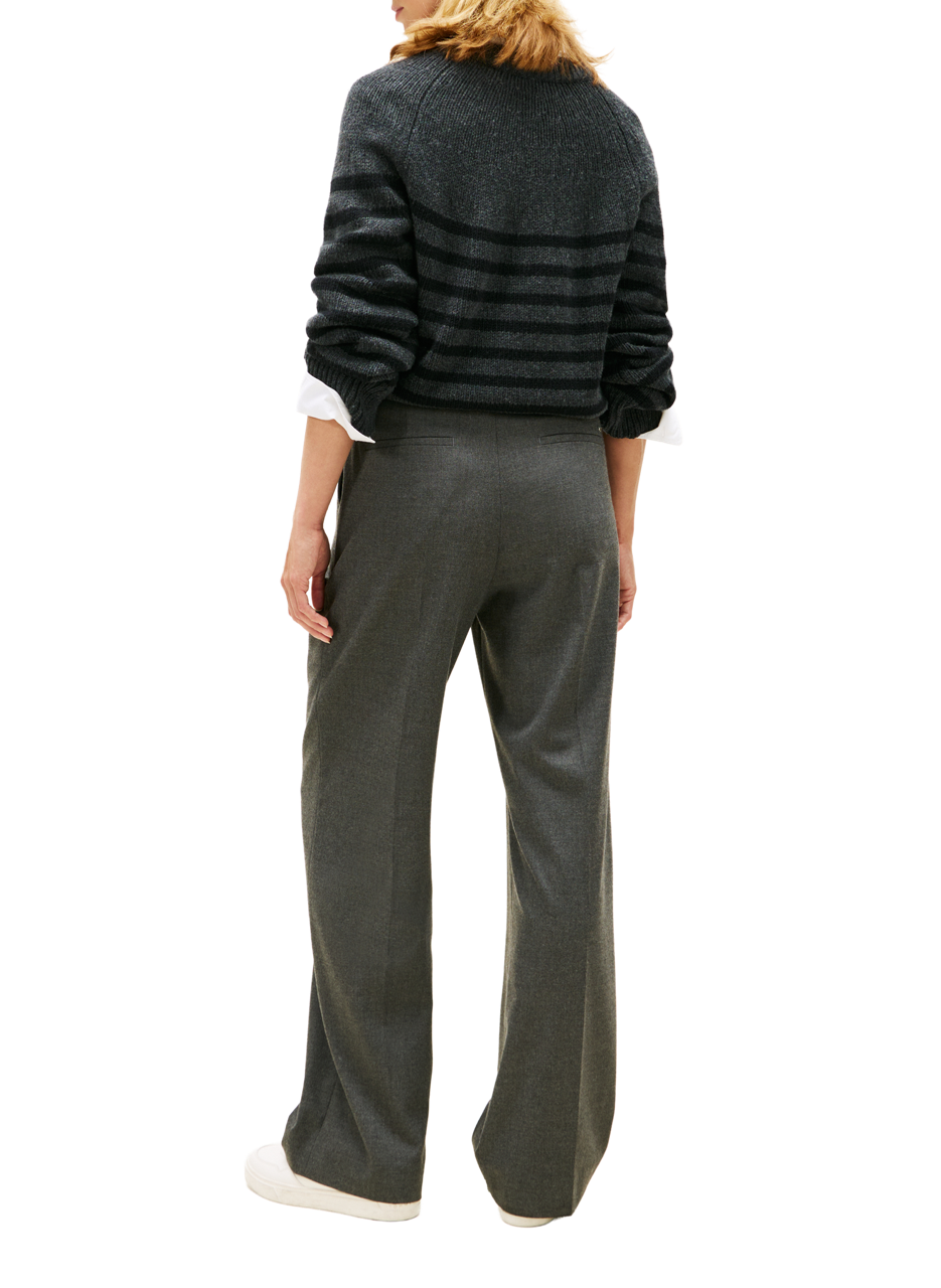 Pantalon droit décontracté en flanelle TOMMY HILFIGER Gris