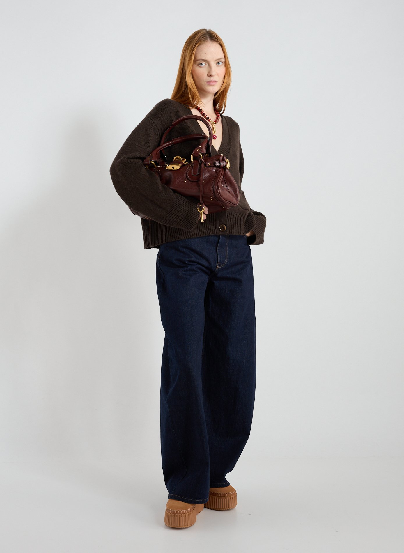 Sac à main en cuir CHLOÉ Marron