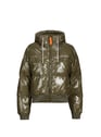 Quilted oversized puffer jacket with high collar | Khaki by GERTRUDE ET GASTON GERTRUDE ET GASTON Quilted oversized puffer jacket with high collar | Khaki