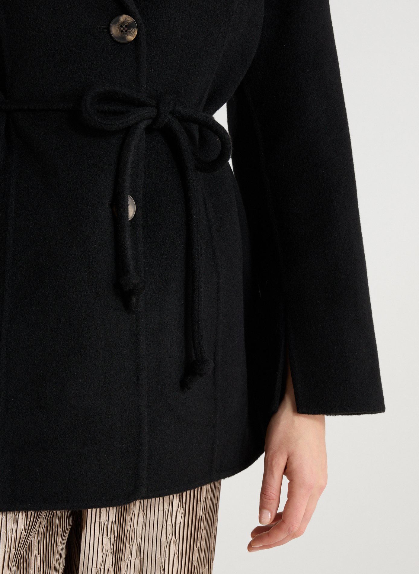 Two-tone wool blazer BY MALENE BIRGER Black