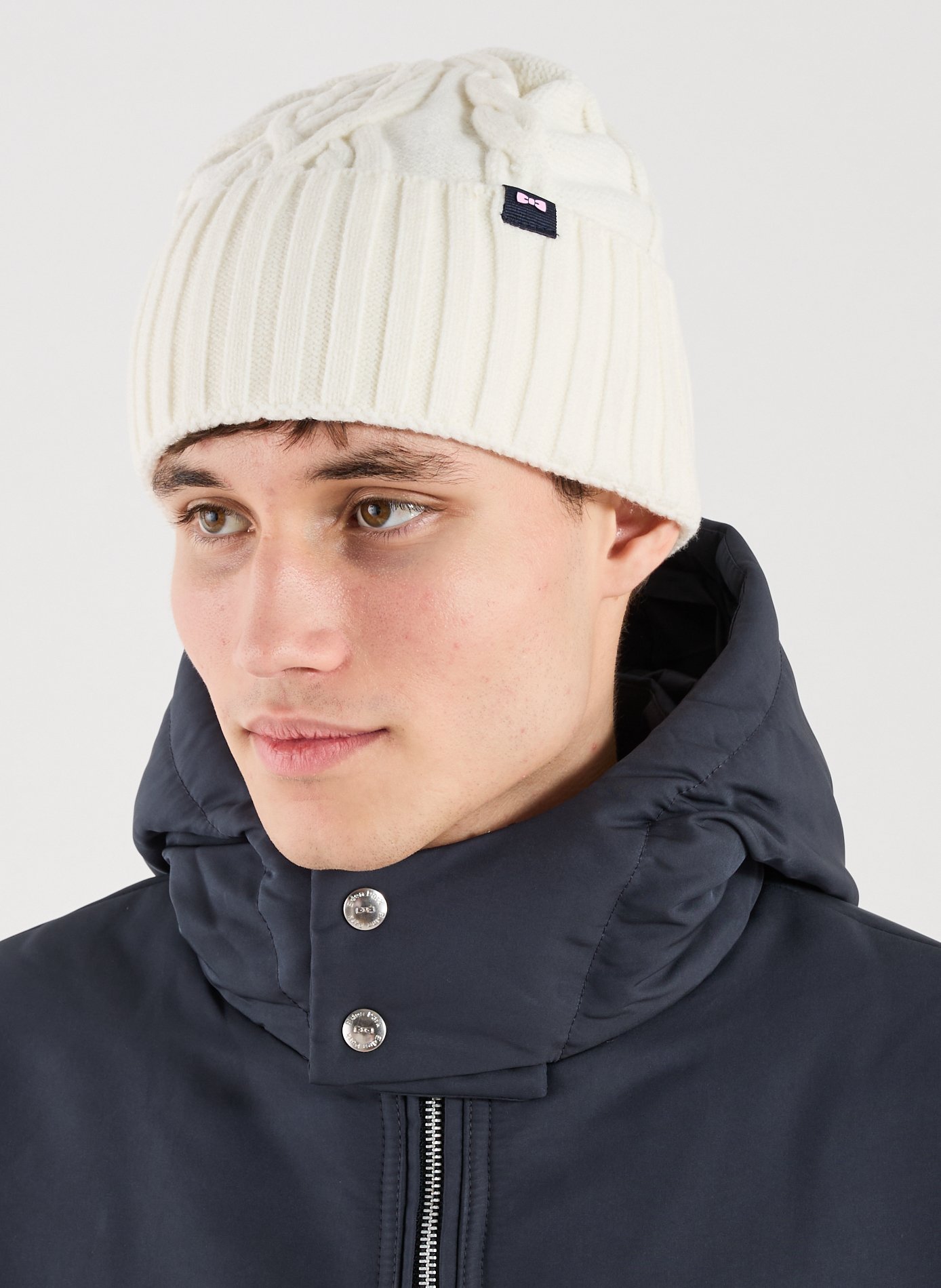 Ribbed beanie hat EDEN PARK Beige