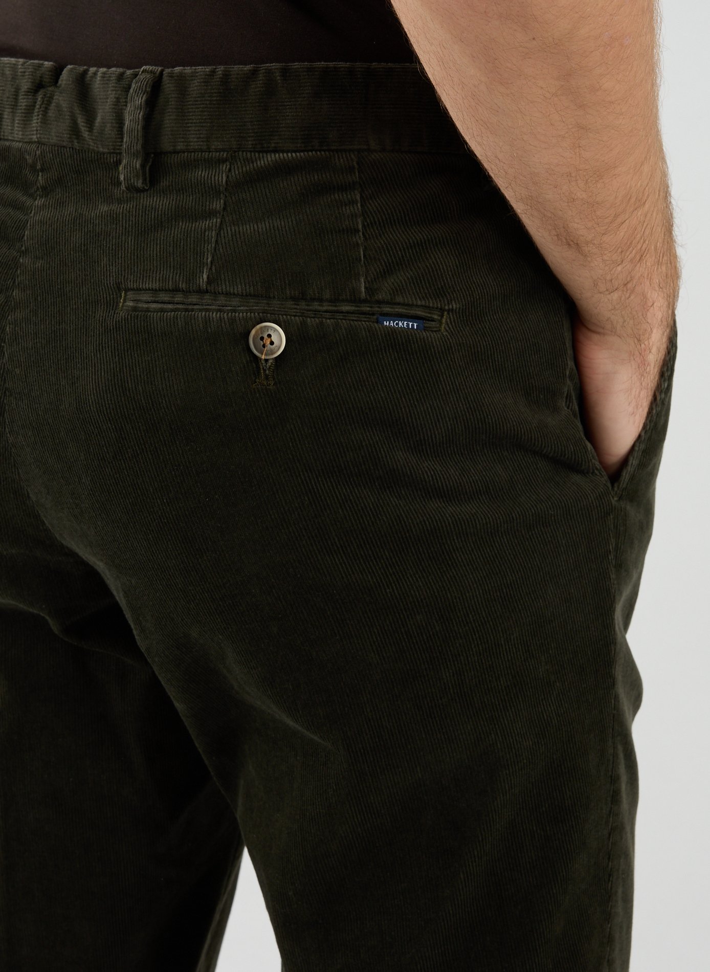 Cotton chino trousers HACKETT Green