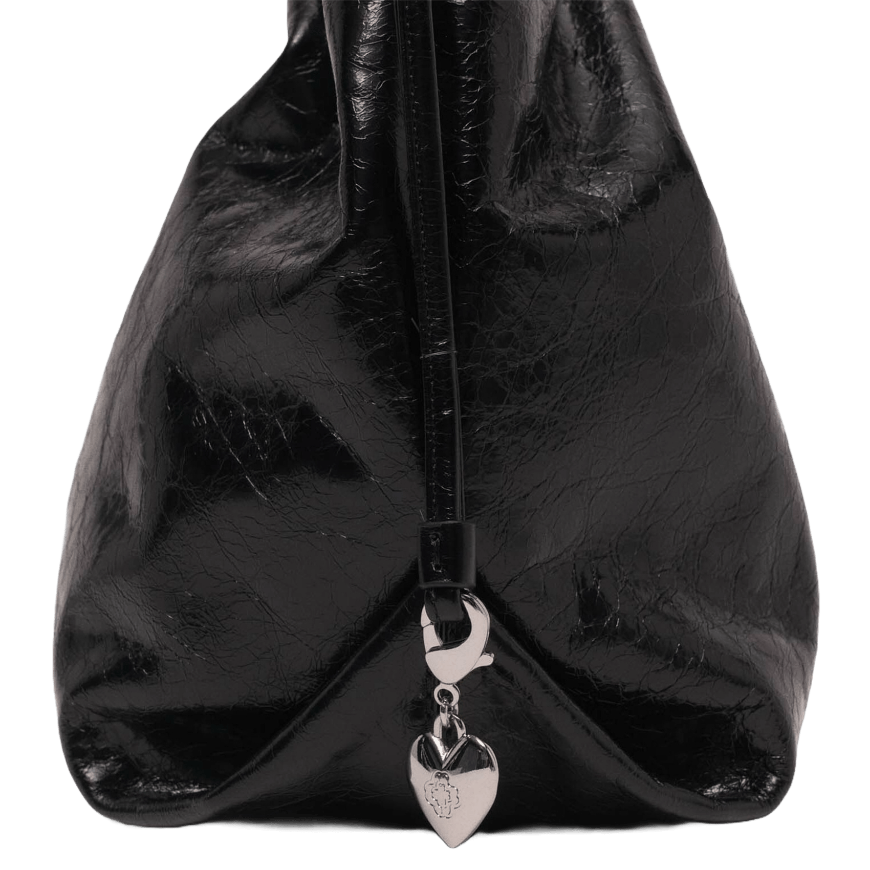 Sac porté épaule en cuir miss m cabas MAJE Noir