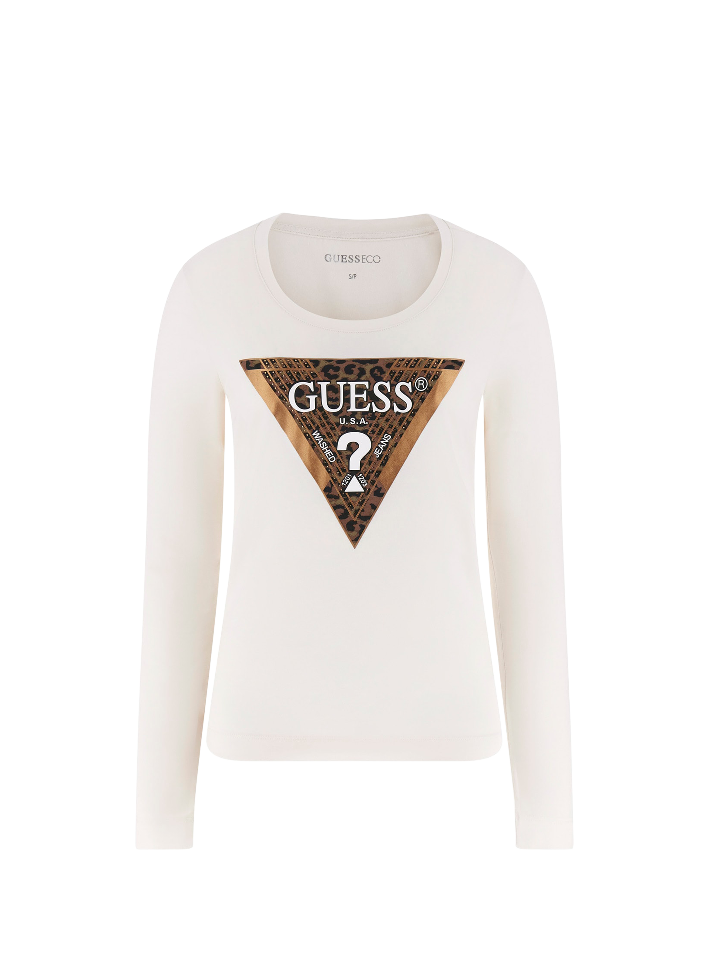 Long sleeve T-shirt GUESS Beige