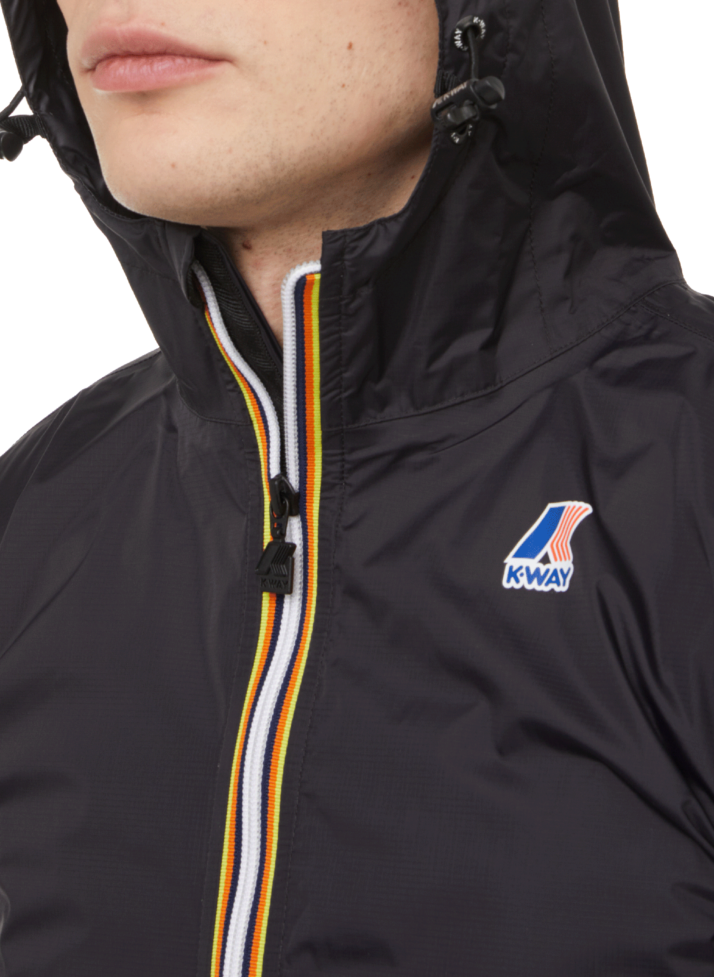 Veste coupe-vent Le vrai 3.0 Eiffel en nylon K-WAY Noir
