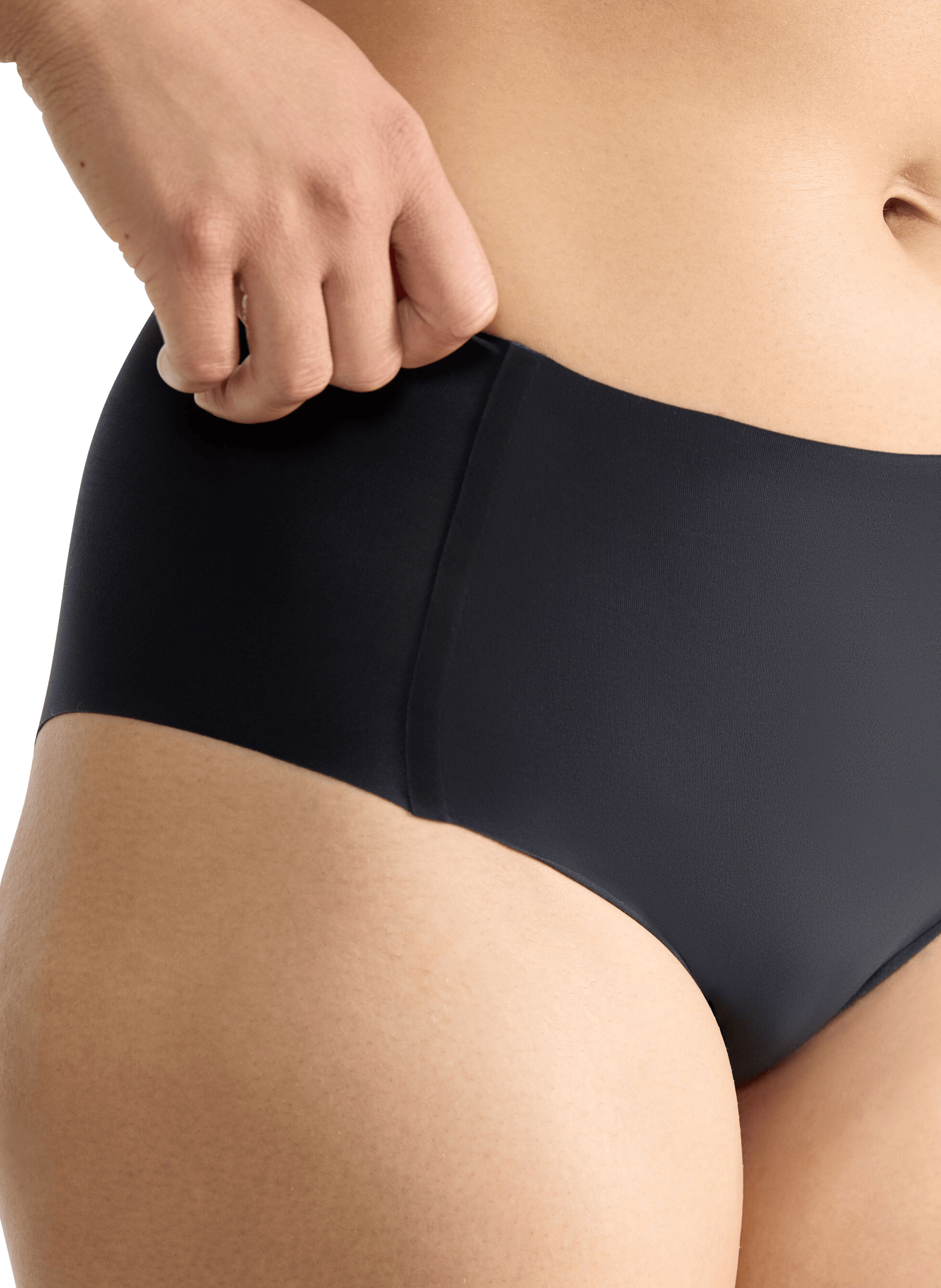 High-waisted solid color culottes SLOGGI Black