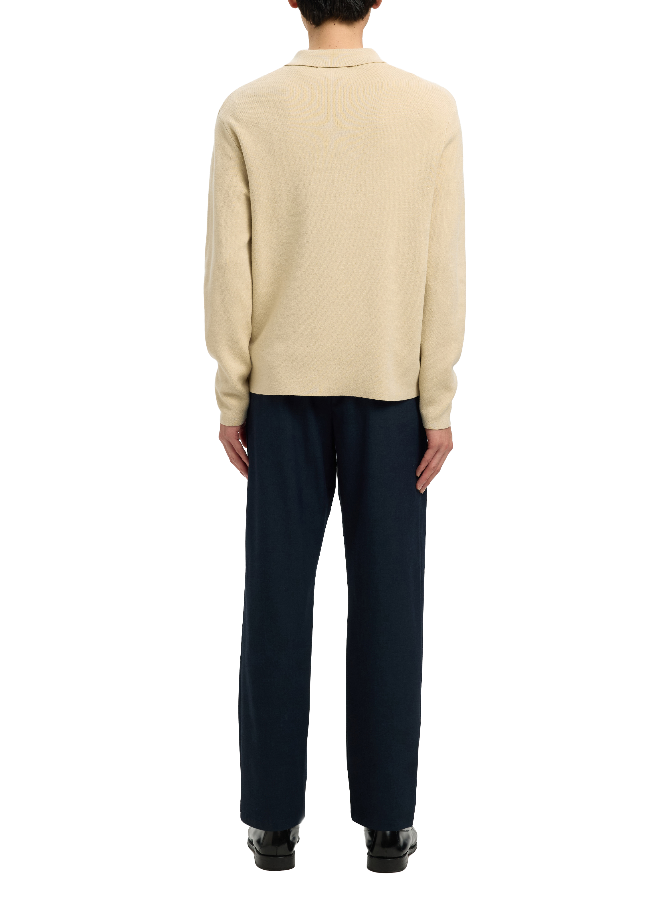 Pull droit à col zippé SELECTED Beige