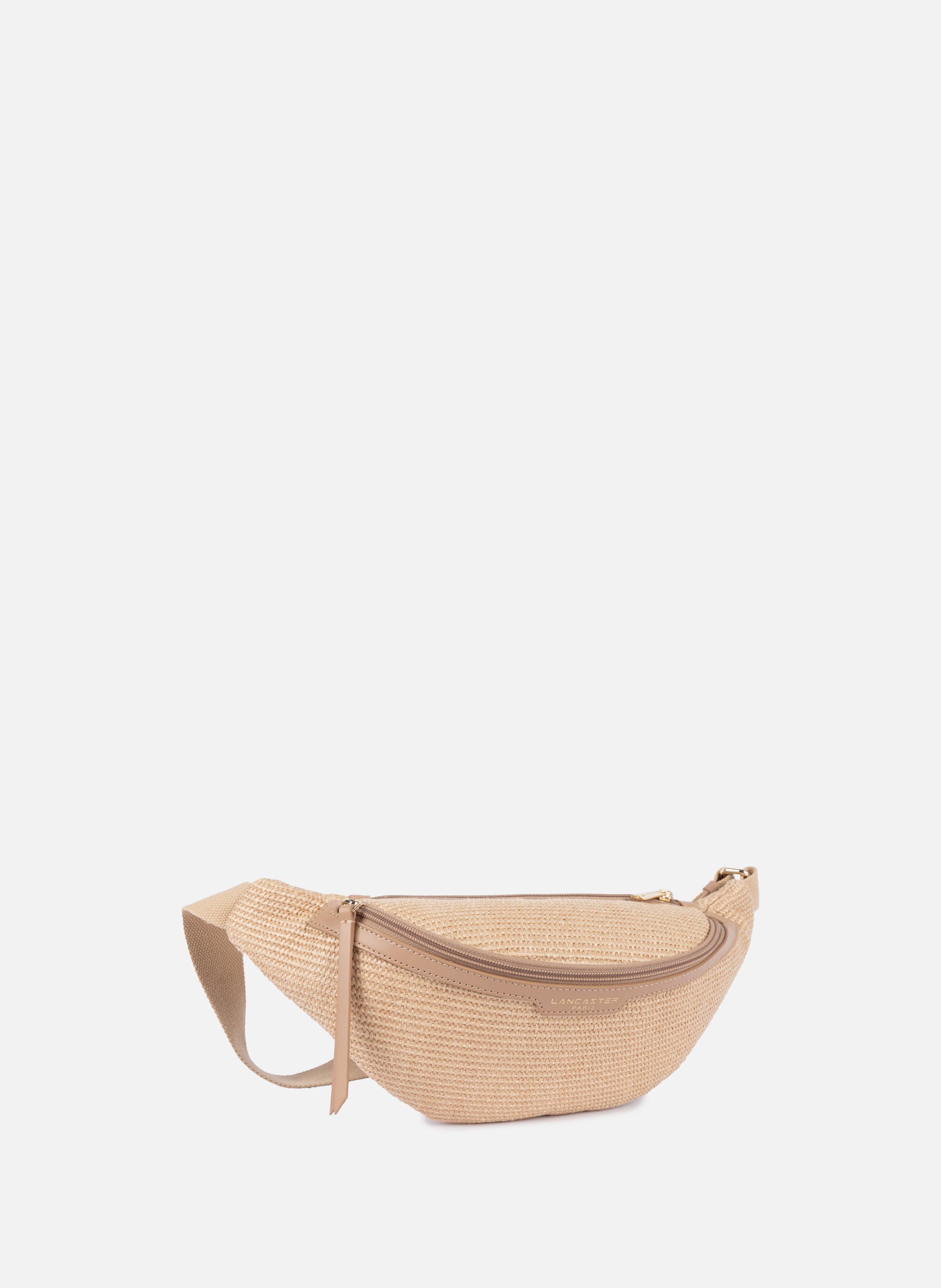 Sac banane - mini osier LANCASTER Beige
